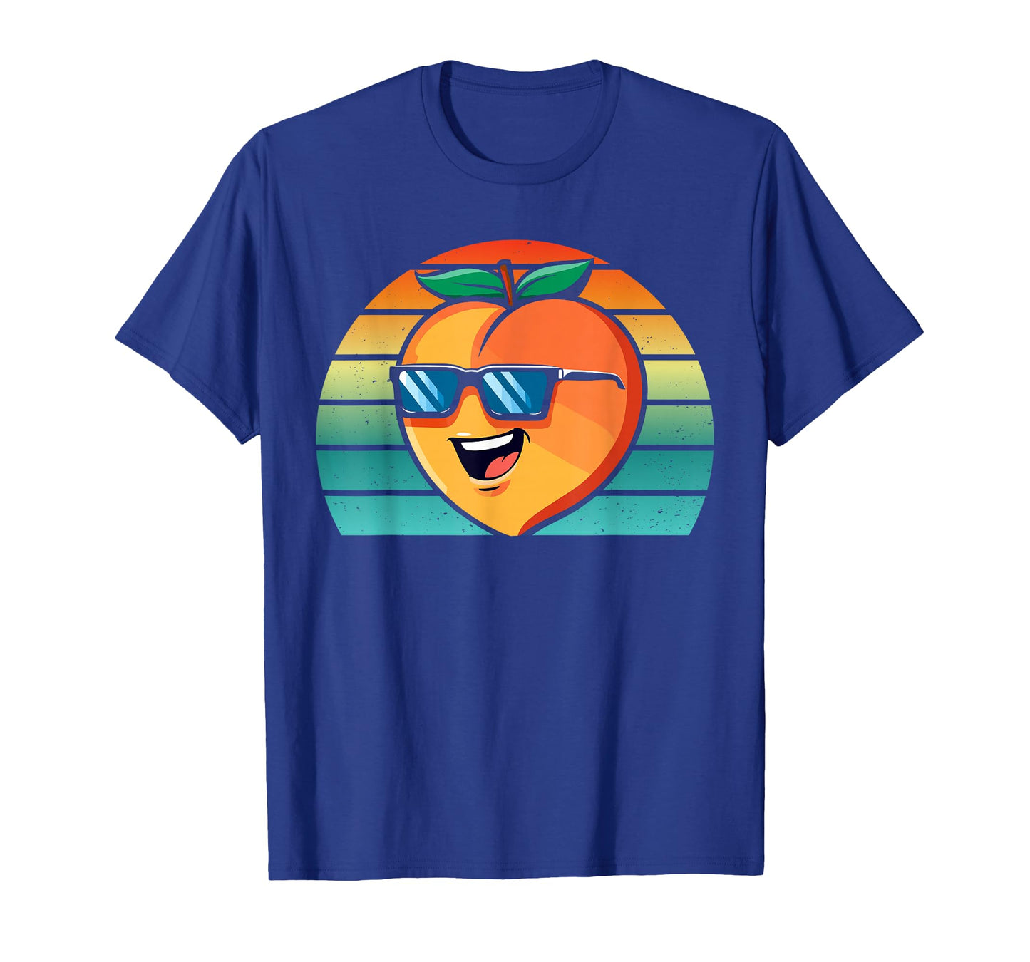 Funny Cool Peach with Shades Retro Summer Vibes T-Shirt