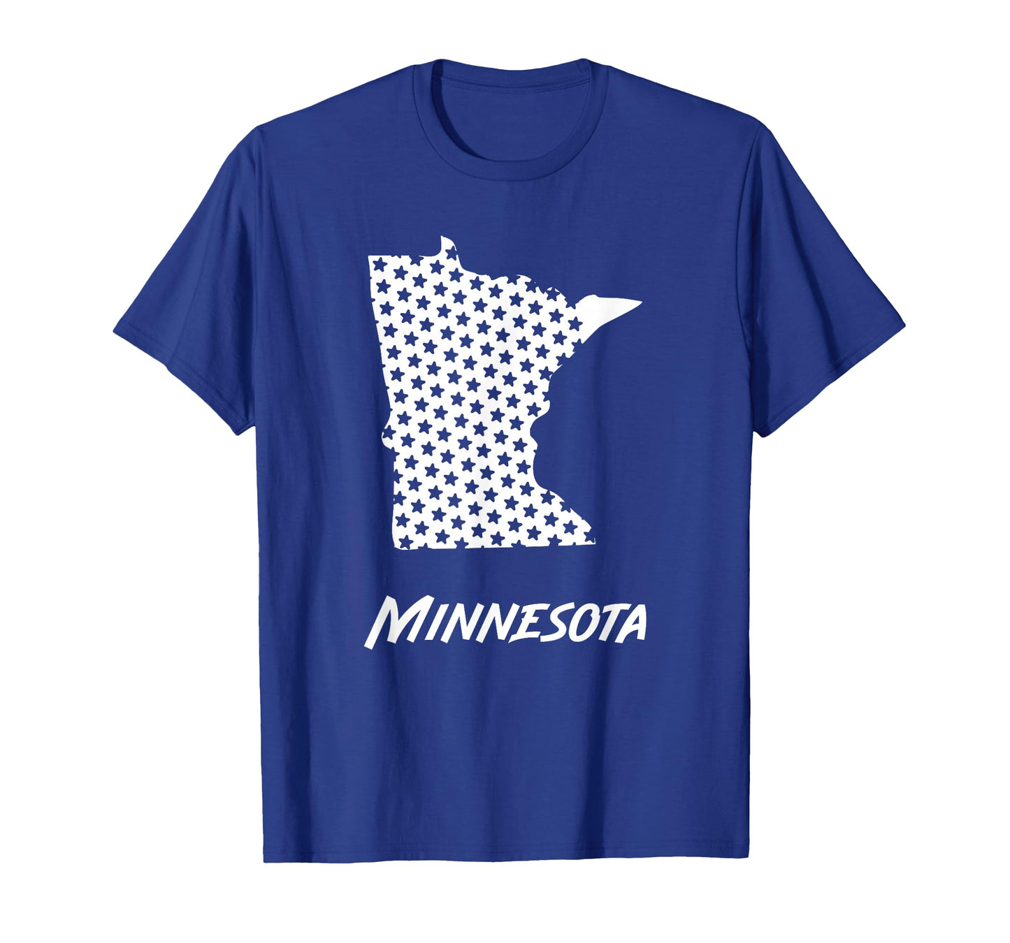 Minnesota USA State Outline Stars Vintage Retro Design T-Shirt