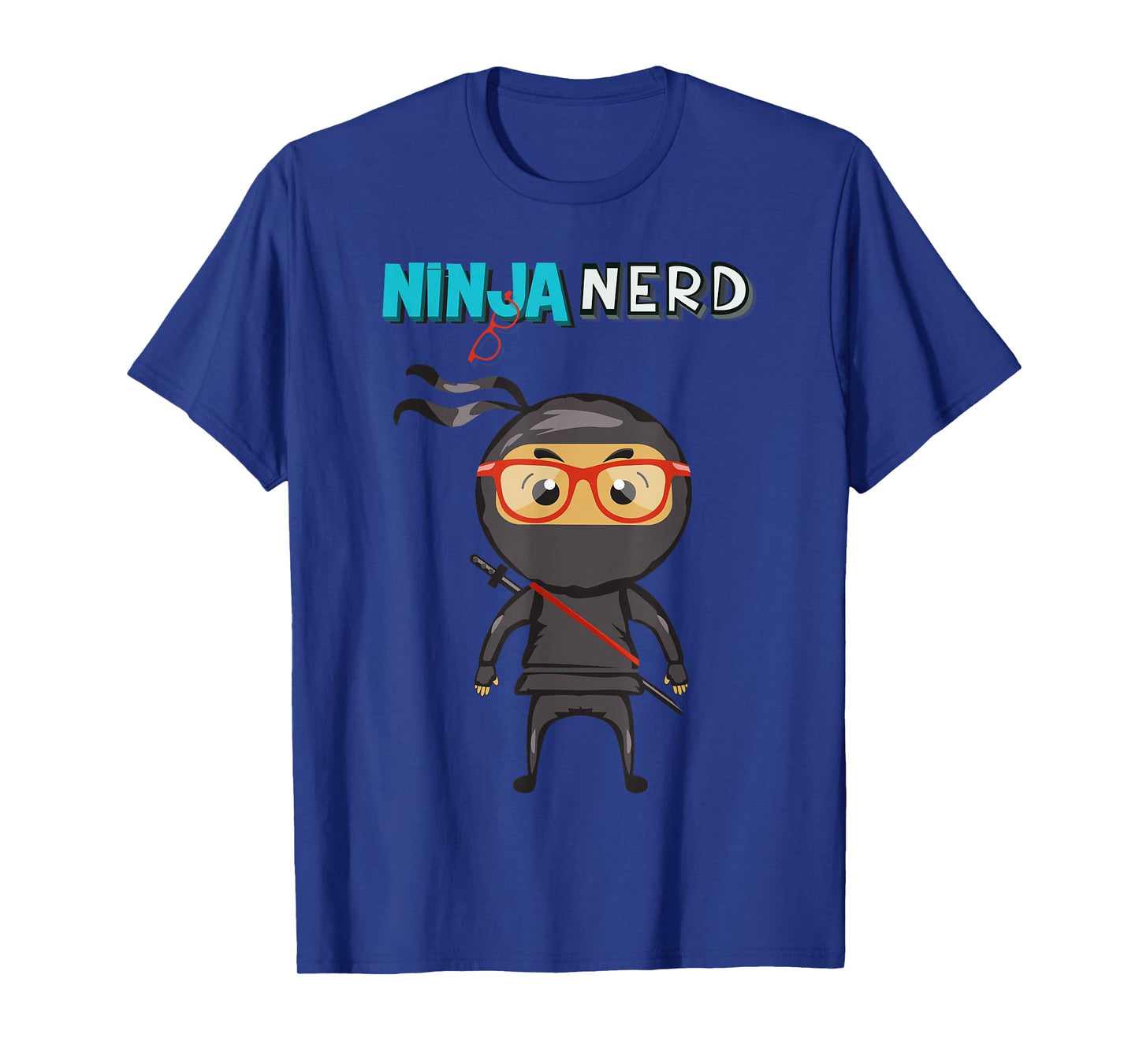 Ninja Nerd T-Shirt, Blue, S