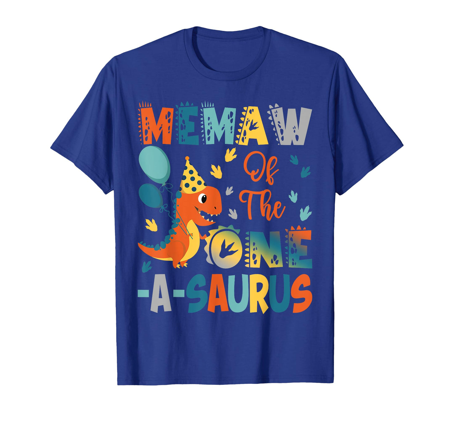 Memaw Of The One-A-Saurus 2Nd Birthday Dinosaur Party T-Shirt