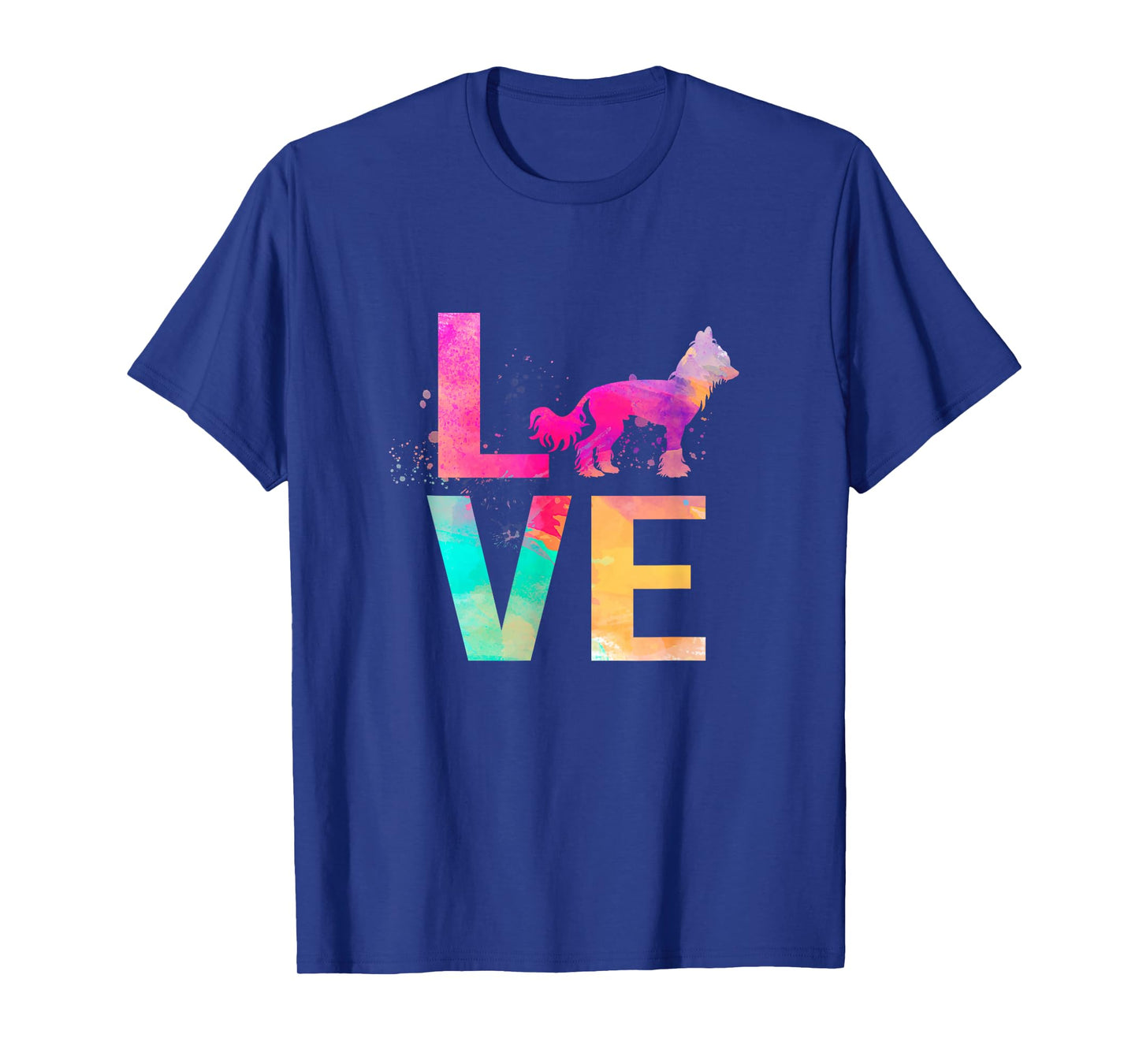Colorful Chinese Crested Dog Mom Gifts Chinese Crested T-Shirt