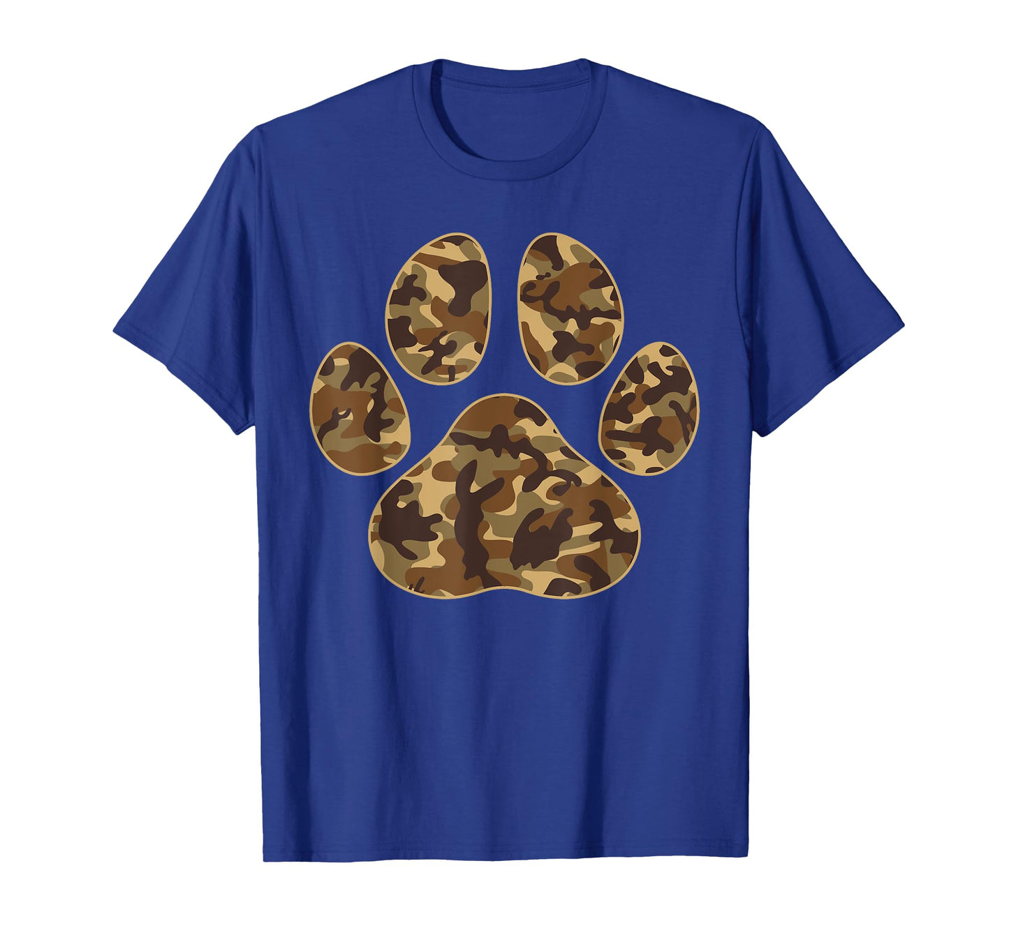 Cute Camo Paw Print Pet Owner Camouflage Paw Print Dog Lover Men Women Kids T-Shirt