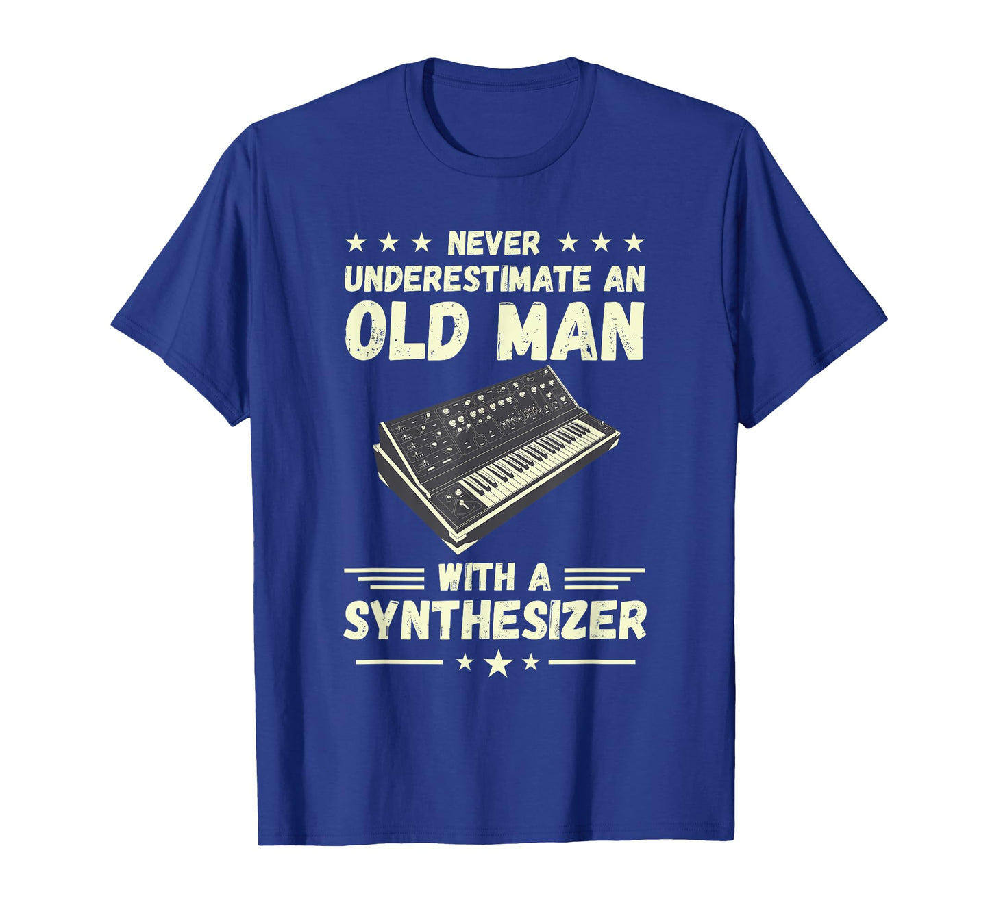 Synthesizer Never Underestimate An Old Man Modular Synth T-Shirt