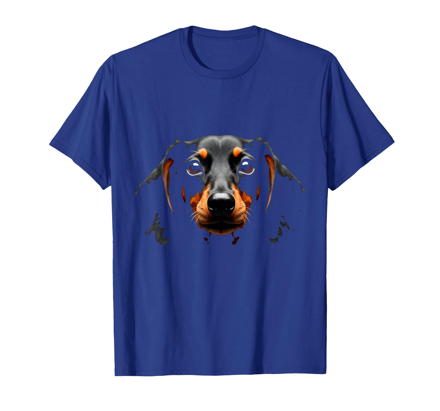 Black Dachshund Dog Wiener Face T-Shirt