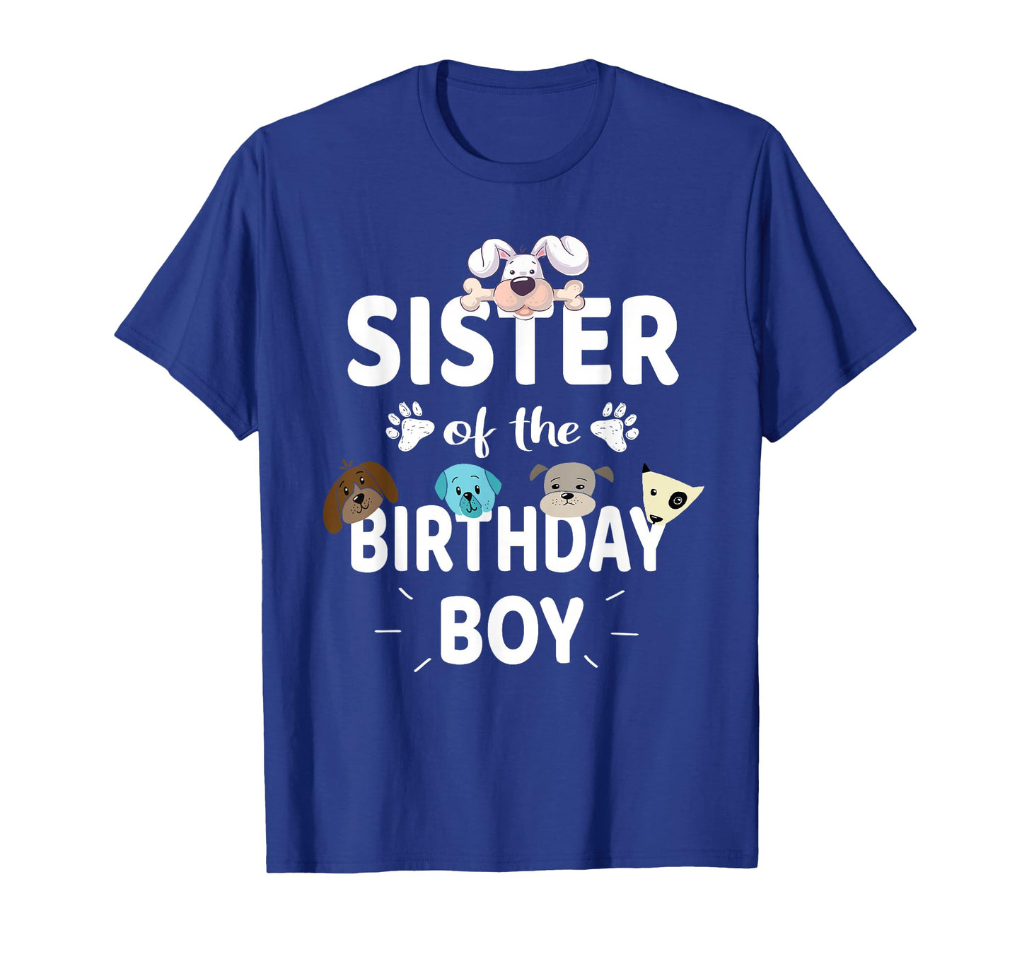 Sister Of The Birthday Boy Dog Lover Party Puppy Theme T-Shirt