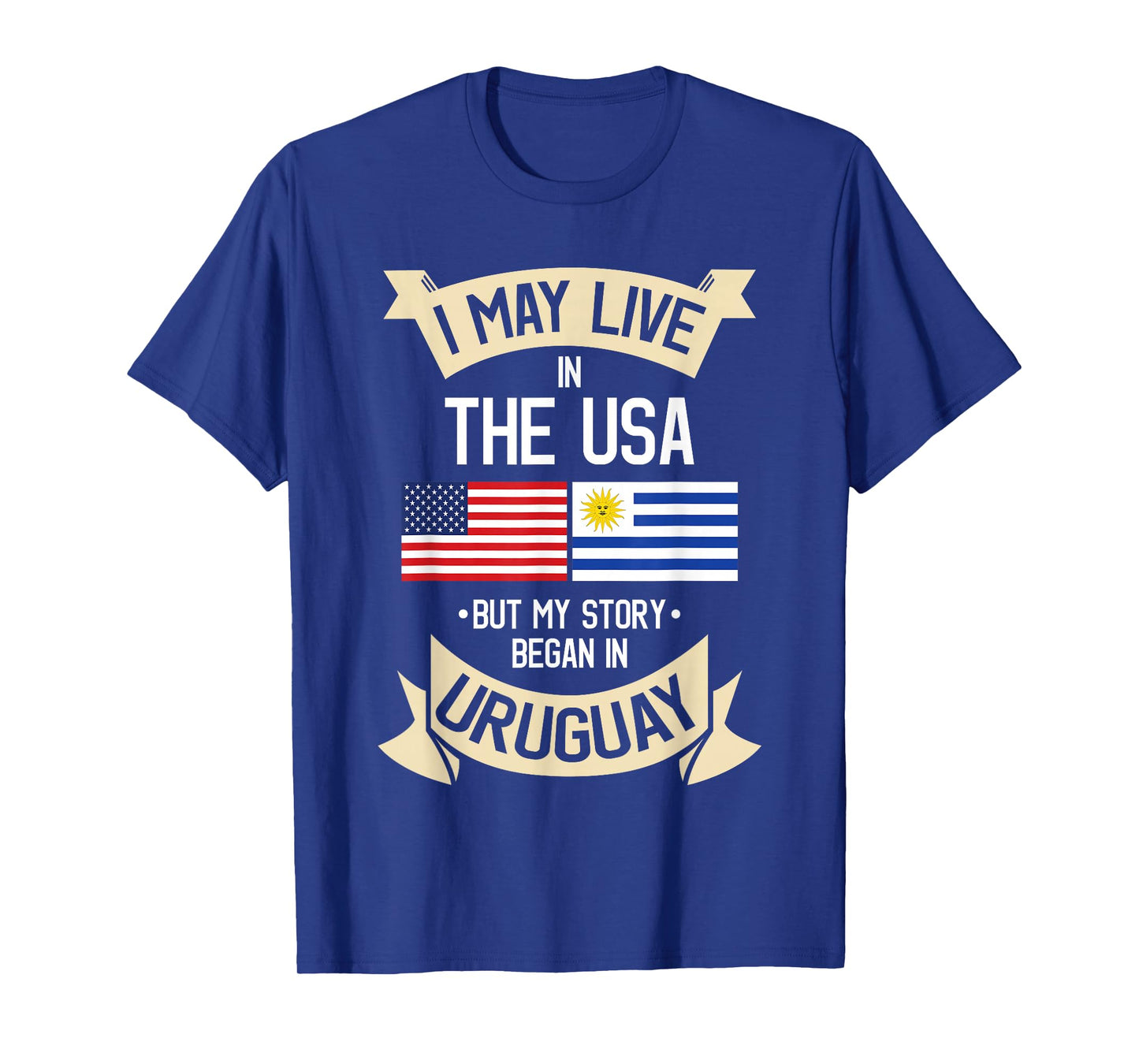 Uruguay American Flag USA Uruguayan Roots Gifts T-Shirt