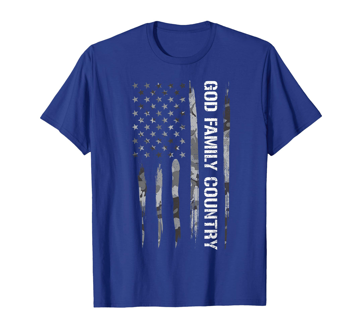 Faith: God Family Country - American Flag T-Shirt