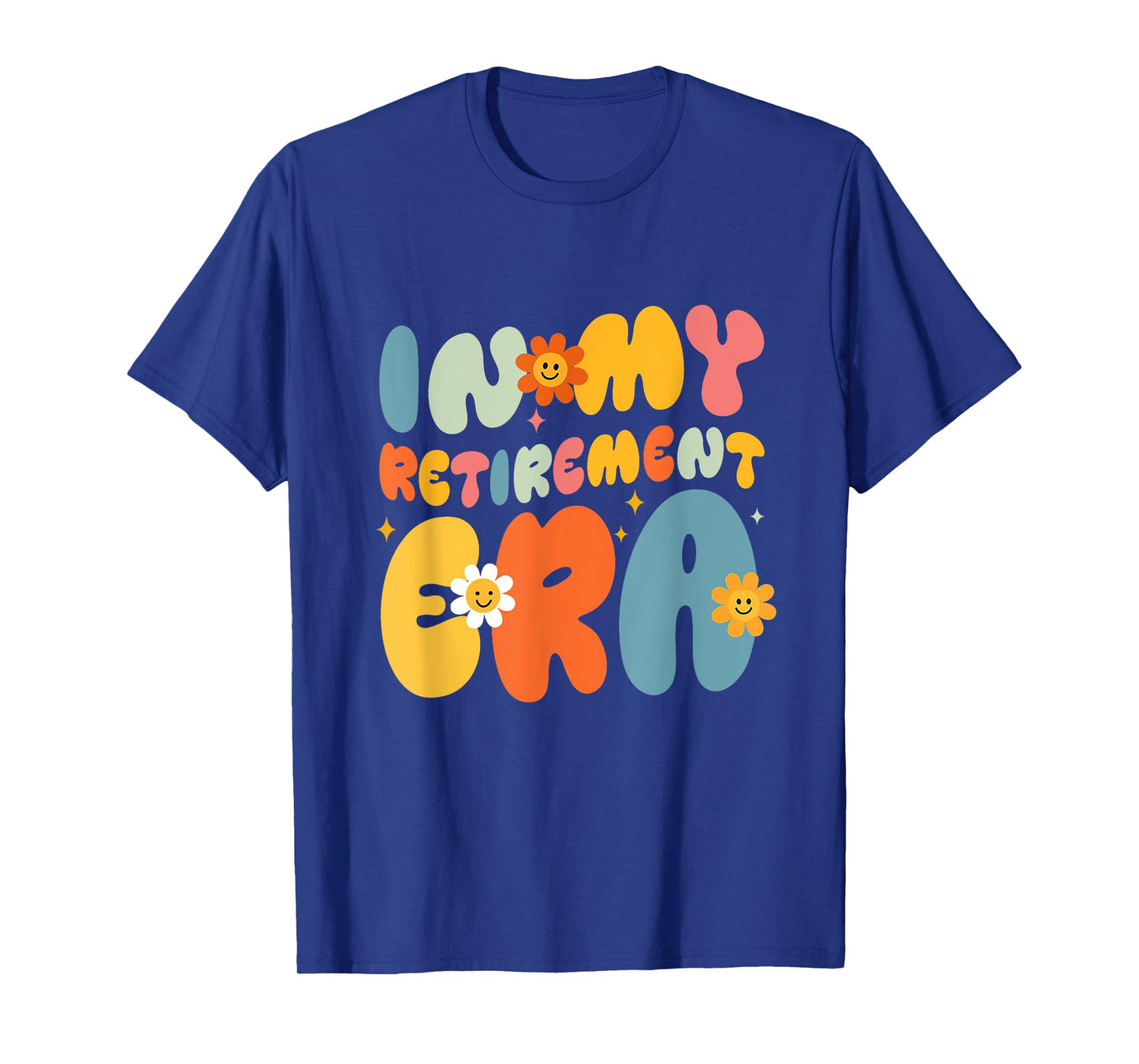 Retro Groovy In My Retirement Era Funny Retired 2025 Womens T-Shirt