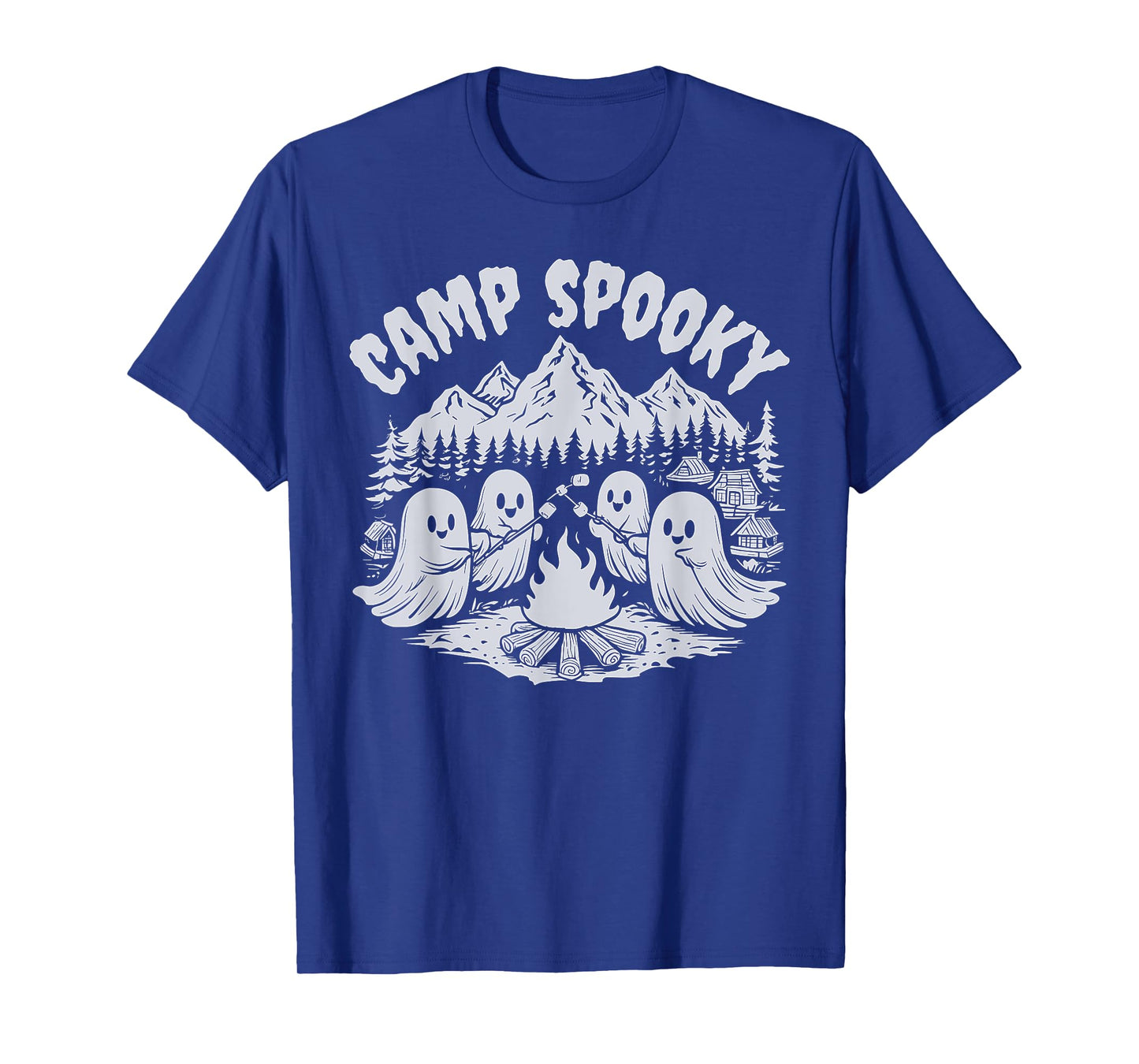 Camp Spooky Summerween Summer Halloween Cute Ghost T-Shirt