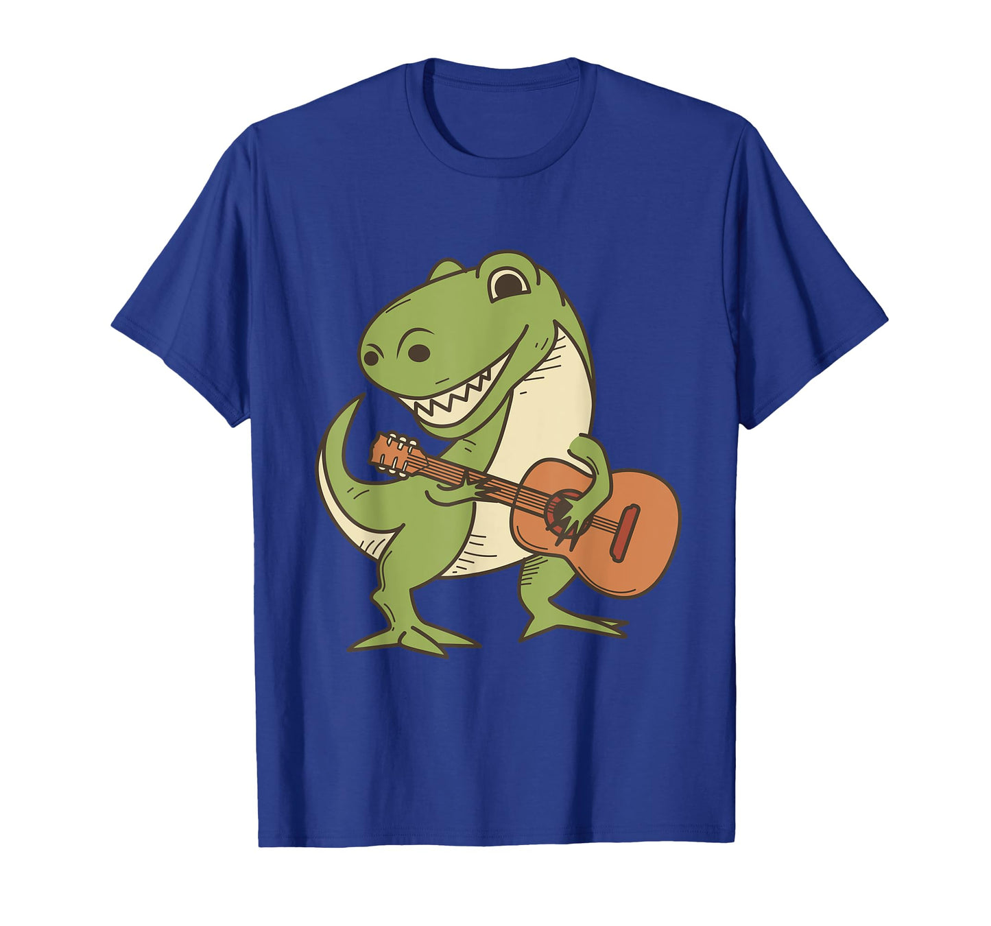 Dinosaur Playing Guitar Shirt | Cool Dino Music Lover Gift T-Shirt
