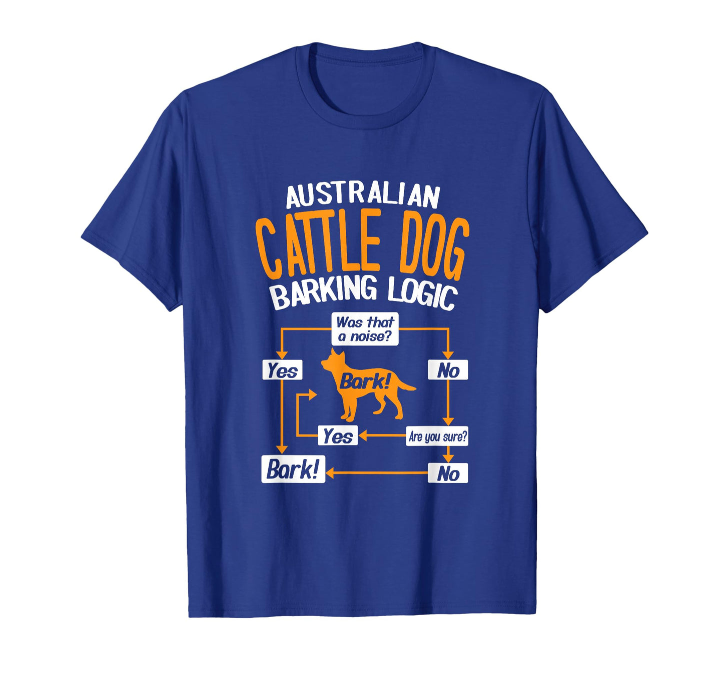 Australian Cattle Dog Barking Logic Funny Dog Lover T-Shirt