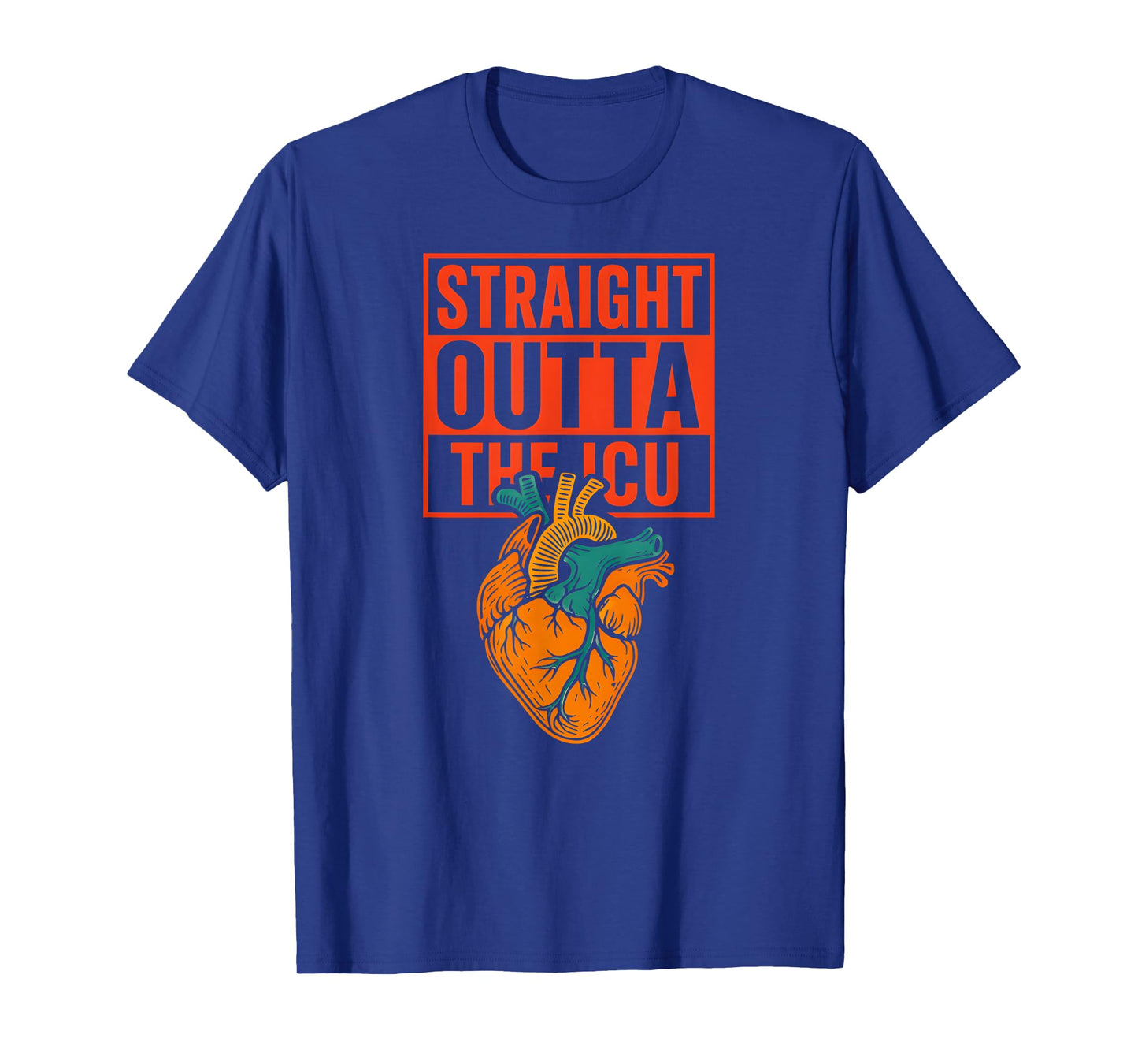 Heart Attack Straight Outta The ICU Cool Mens Surgery Recove T-Shirt