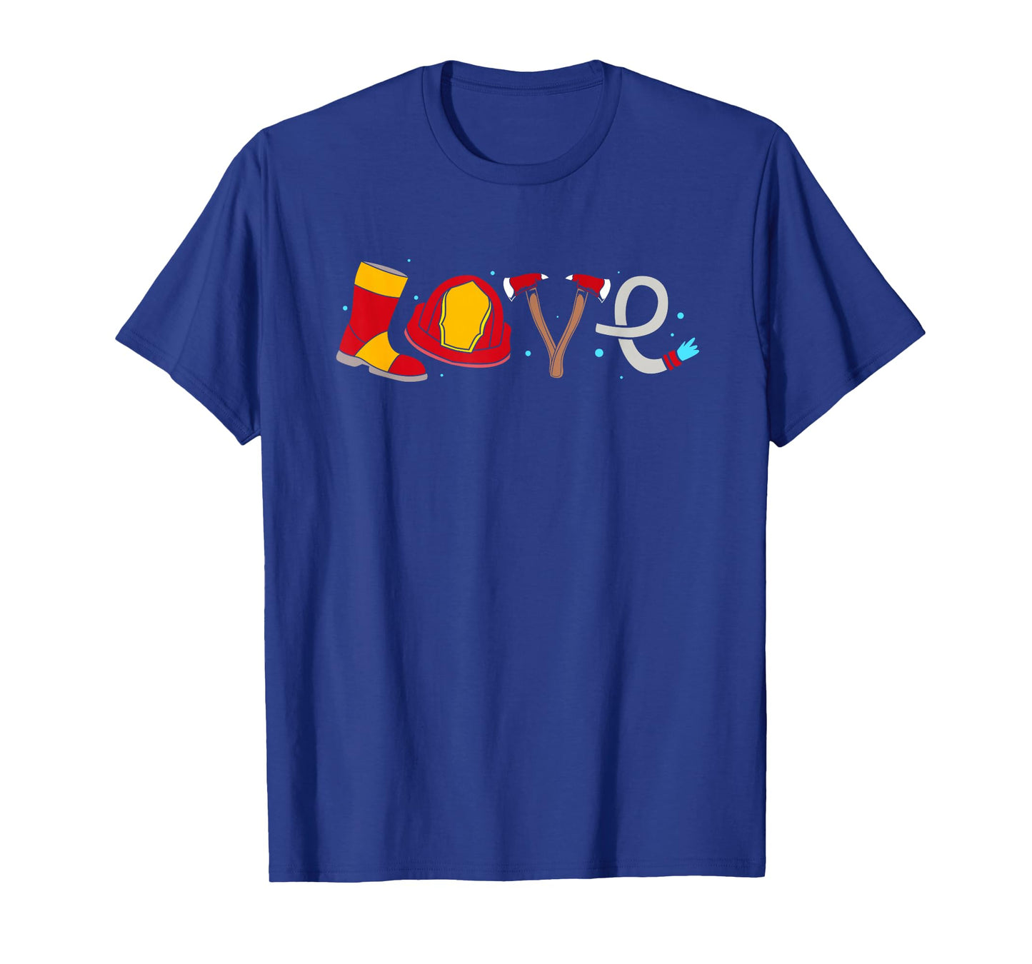I Love Firefighters Fireman T-Shirt