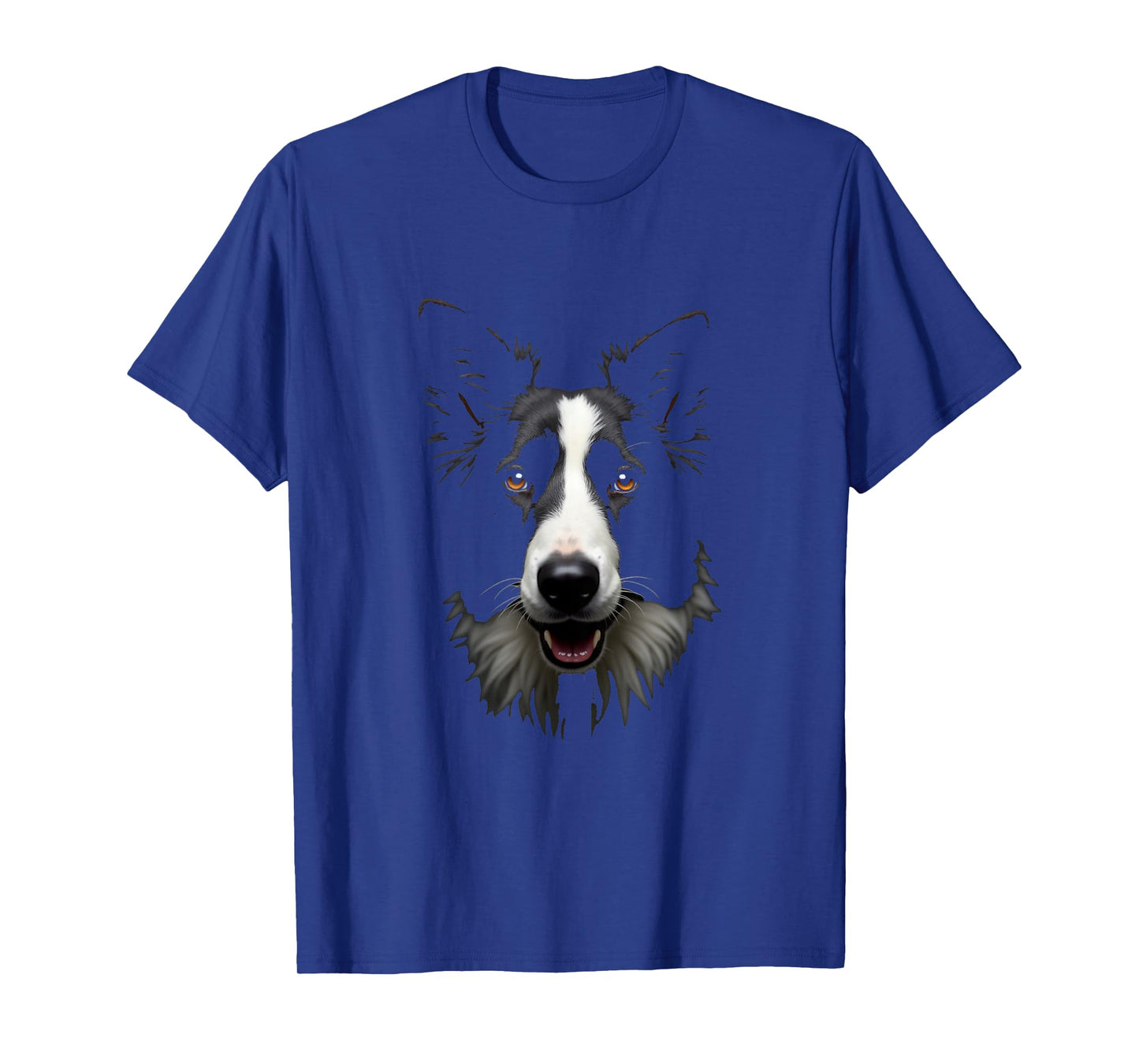 Black Border Collie Dog Collie Face T-Shirt