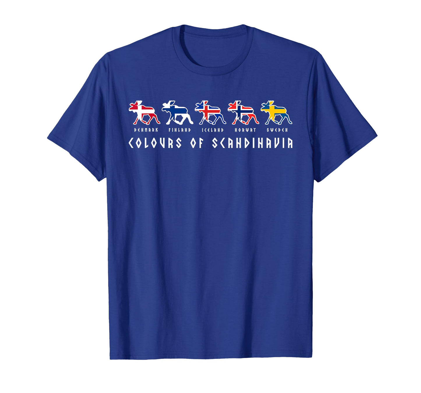 Scandinavia flags elk colours Sweden, Norway T-Shirt