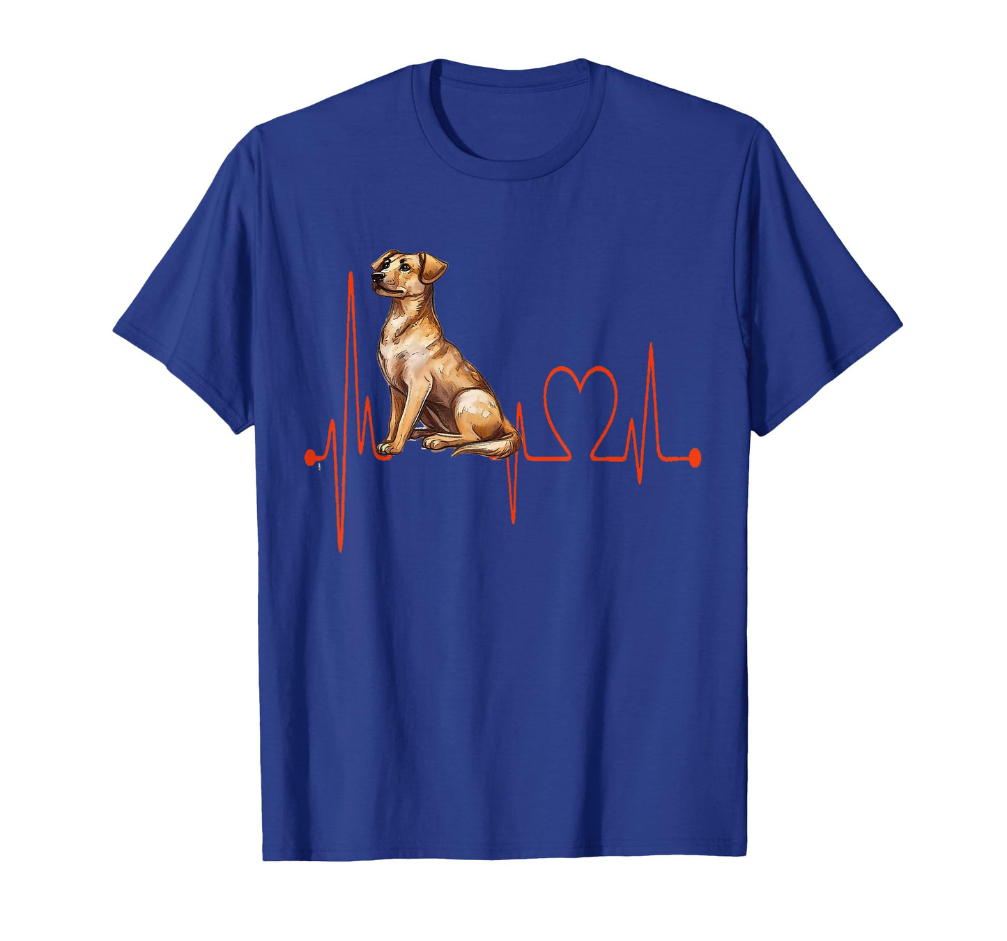 Mountain Cur Dog Heartbeat EKG My Dogs Are My Cardio T-Shirt