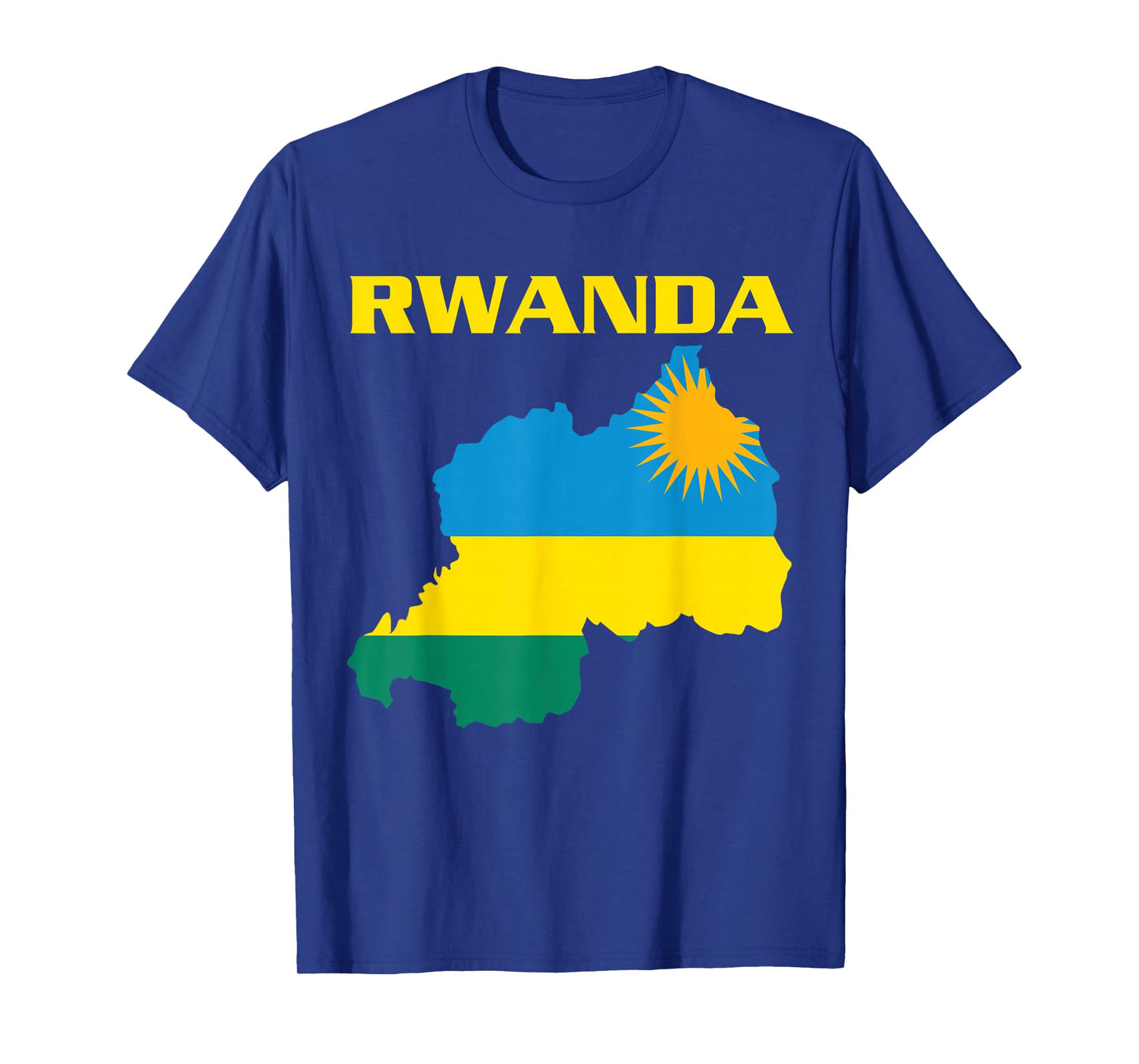 Rwanda Flag Country Shape, Rwandan Flag, Rwanda T-Shirt