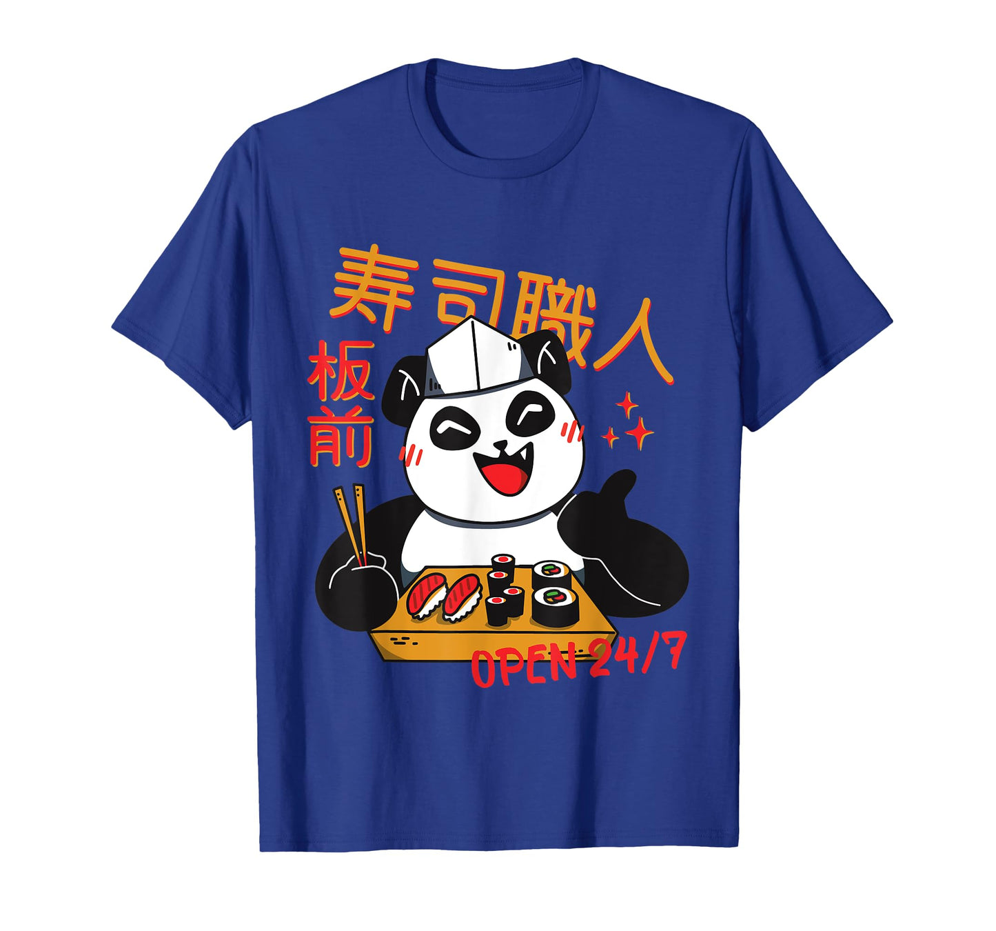 Sushi Chef Panda Kawaii Maki Manga Zoo Children T-Shirt
