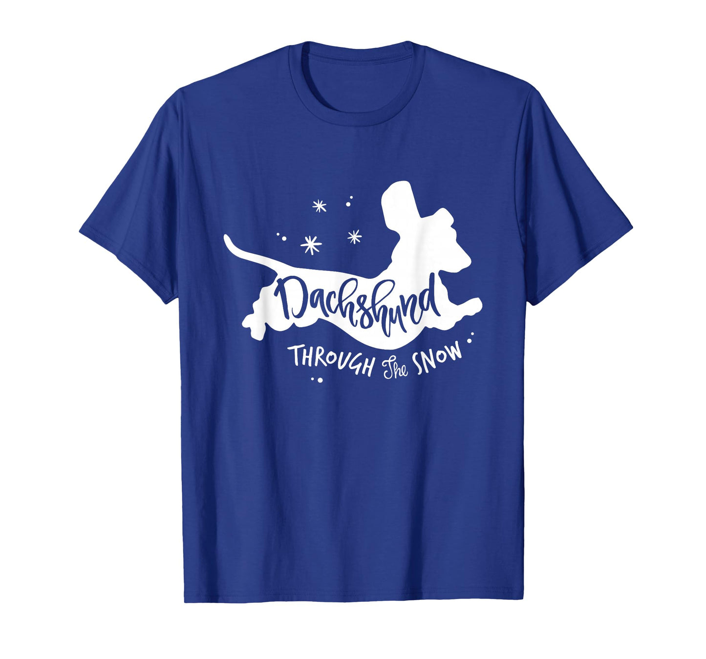 Funny Wiener Dachshund Through the Snow Dog Lovers Christmas T-Shirt