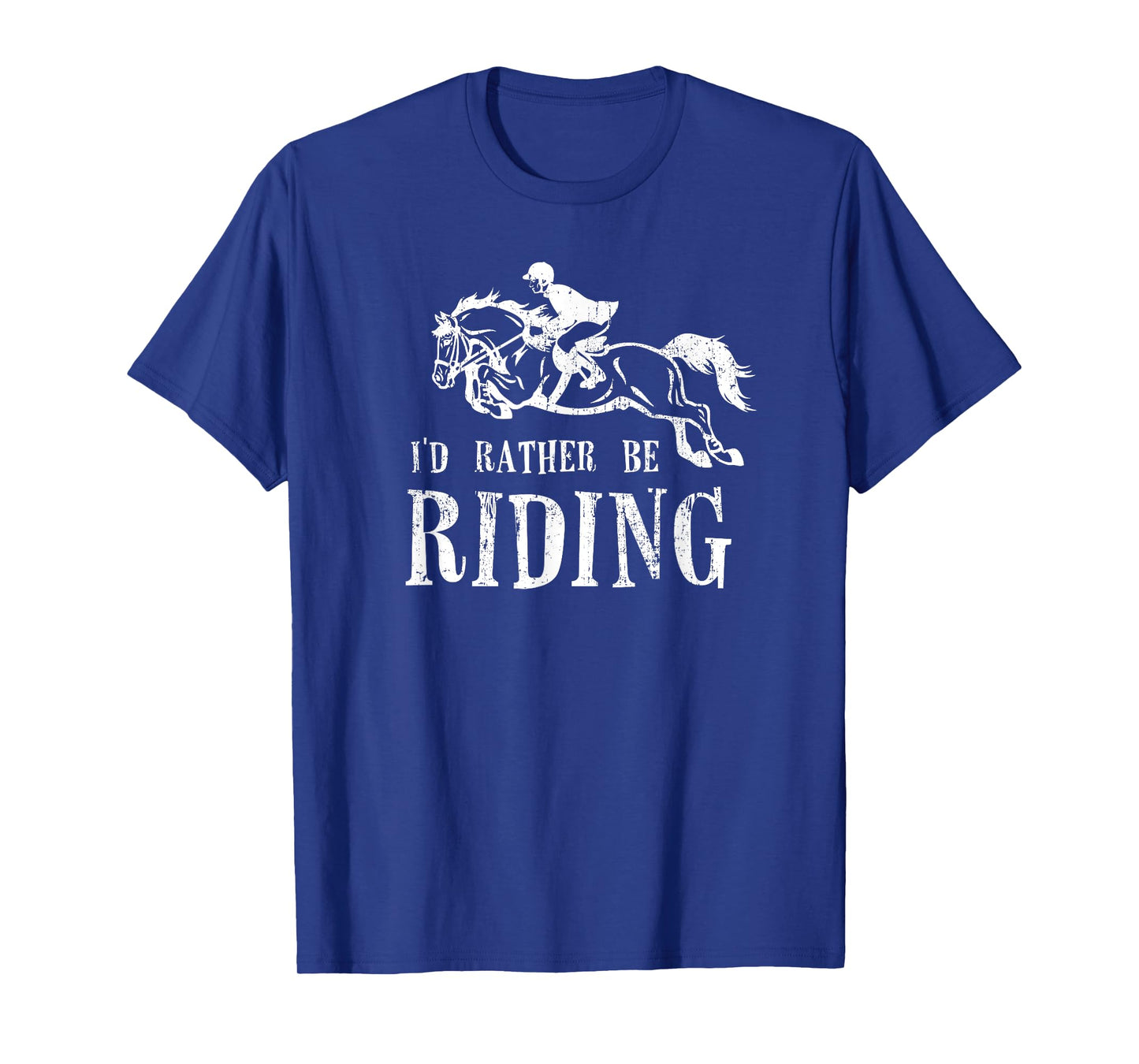 RATHER BE RIDING Horses Equestrian Horseback Rider Show Jump T-Shirt