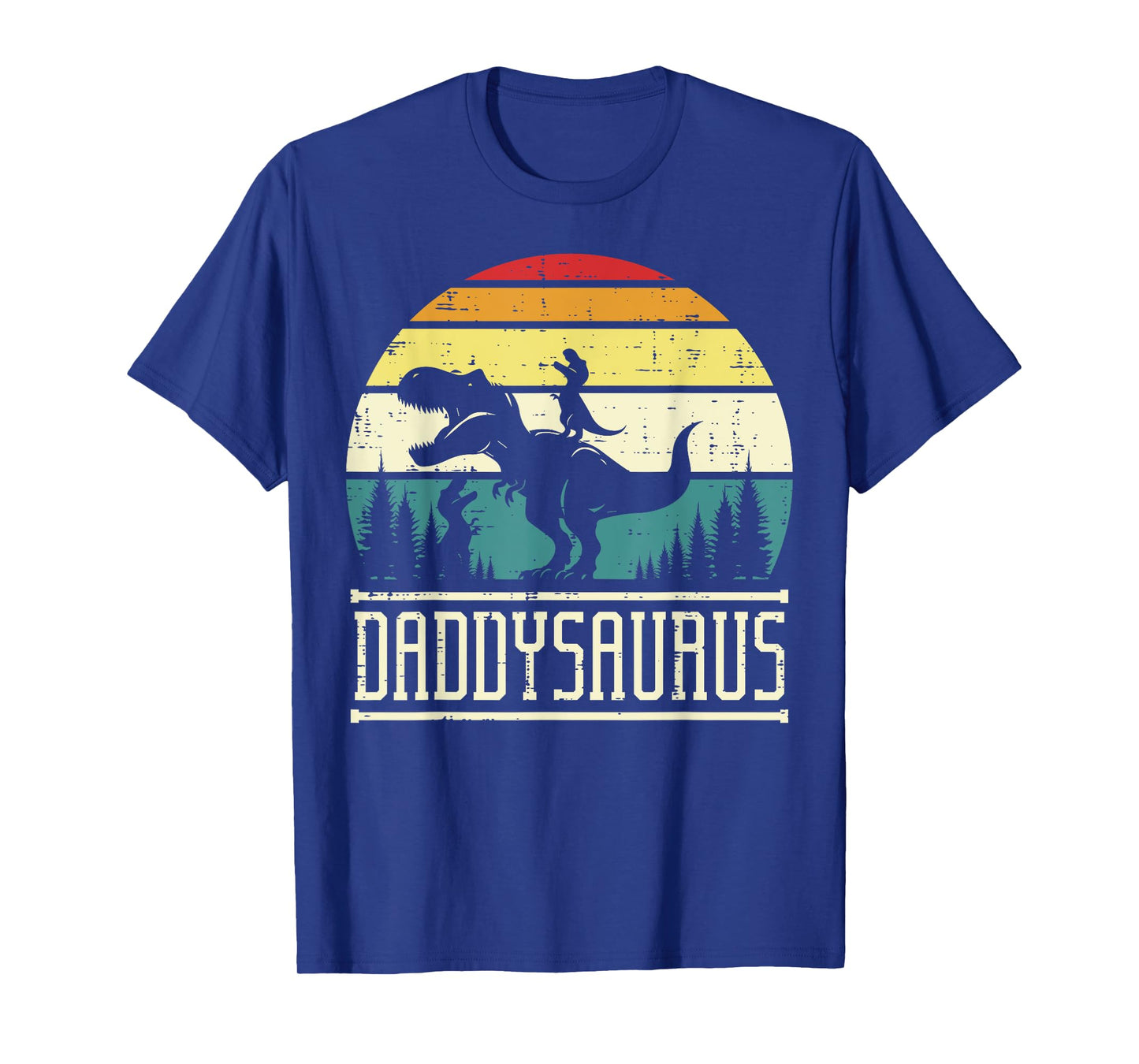 Fathers Day Dino Daddysaurus Daddy Saurus Trex Dad Papa Men T-Shirt