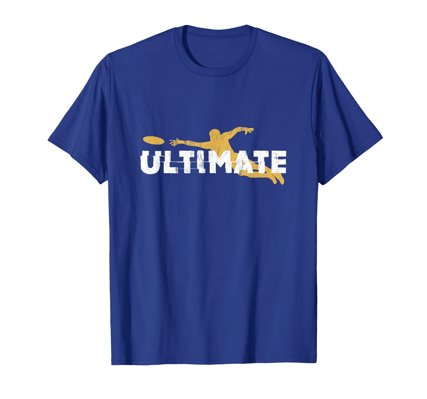 Ultimate Frisbee Silhouettes Distressed T-Shirt