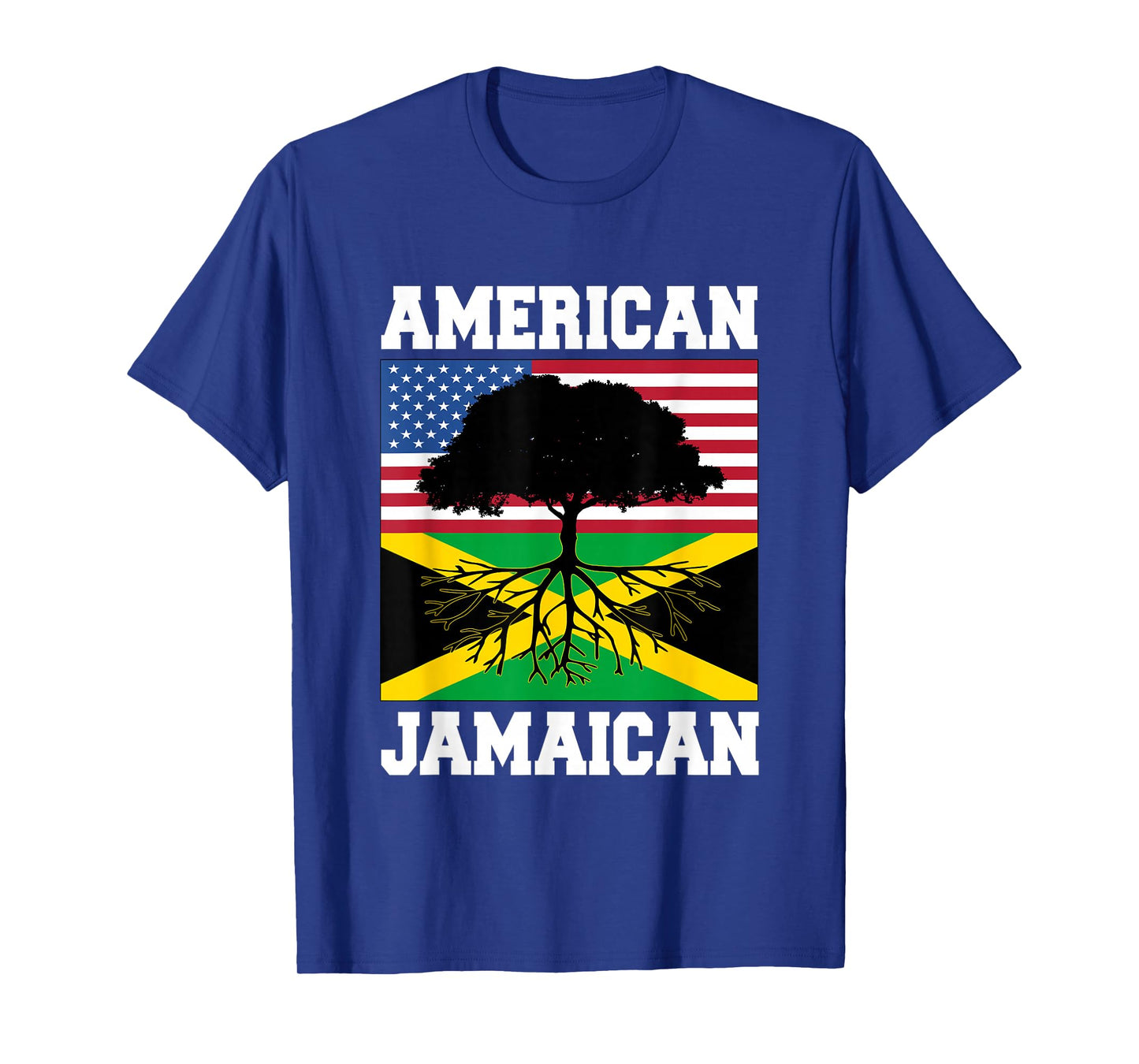 Usa Jamaica Flag Jamaican Roots American Born America T-Shirt