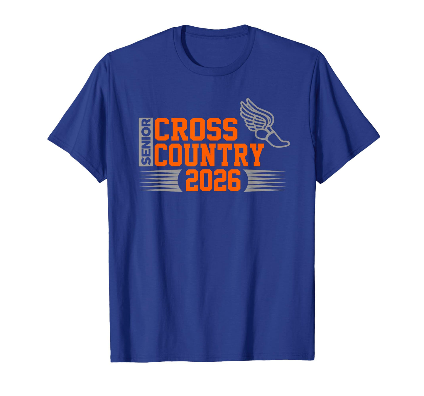 Cross Country Senior Class of 2026 Orange School Color T-Shirt