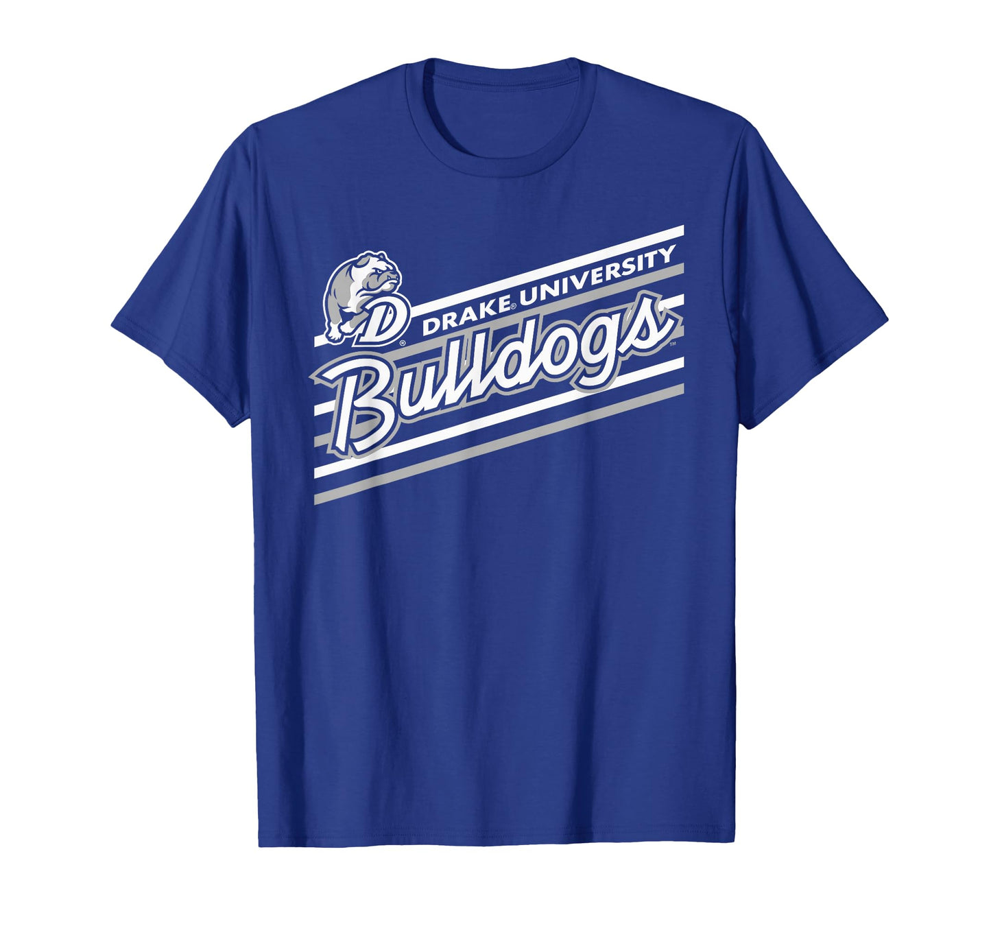 Drake Bulldogs Retro Performer Royal Officially Licensed T-Shirt