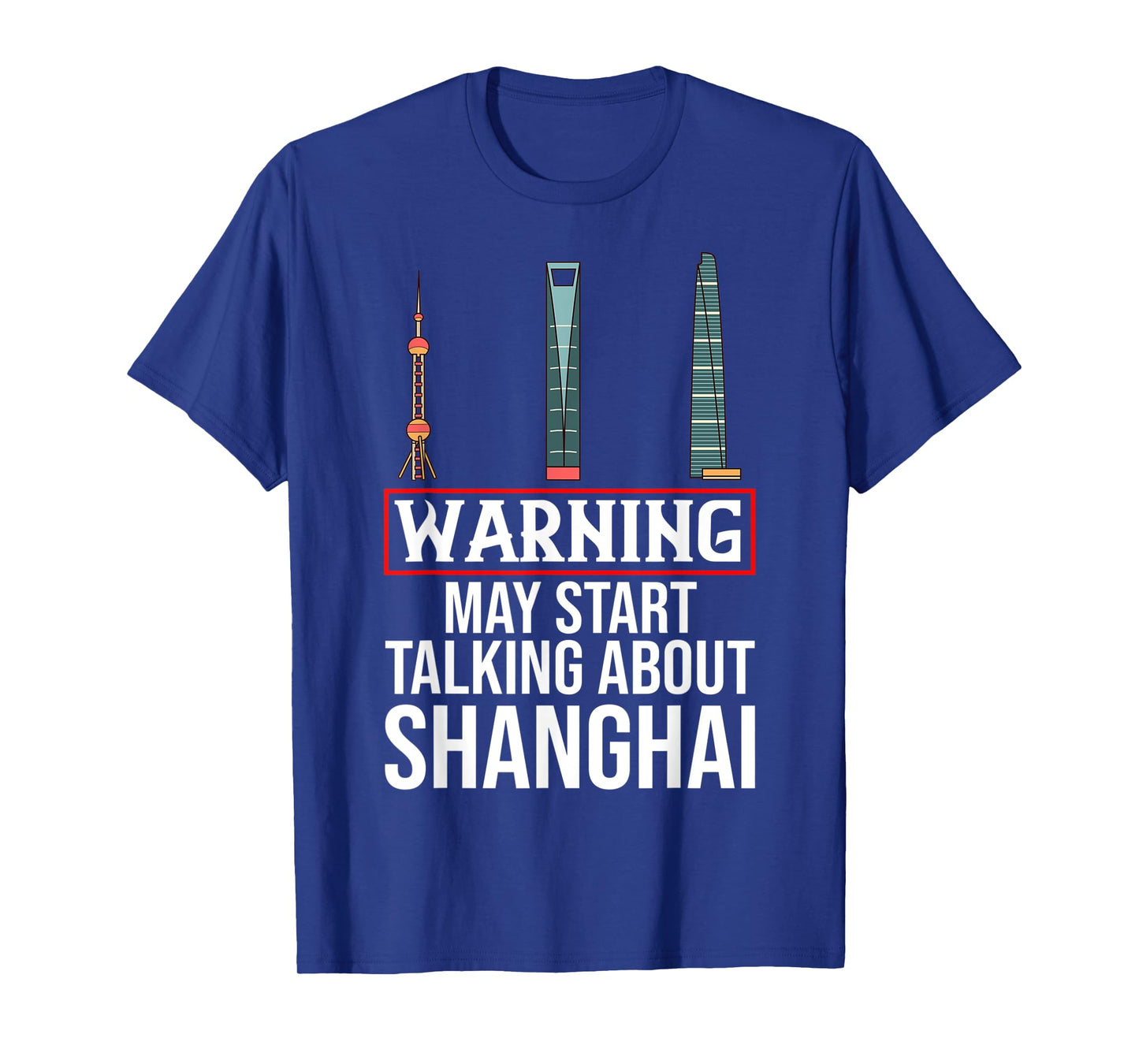 Shanghai China City Skyline Map T-Shirt