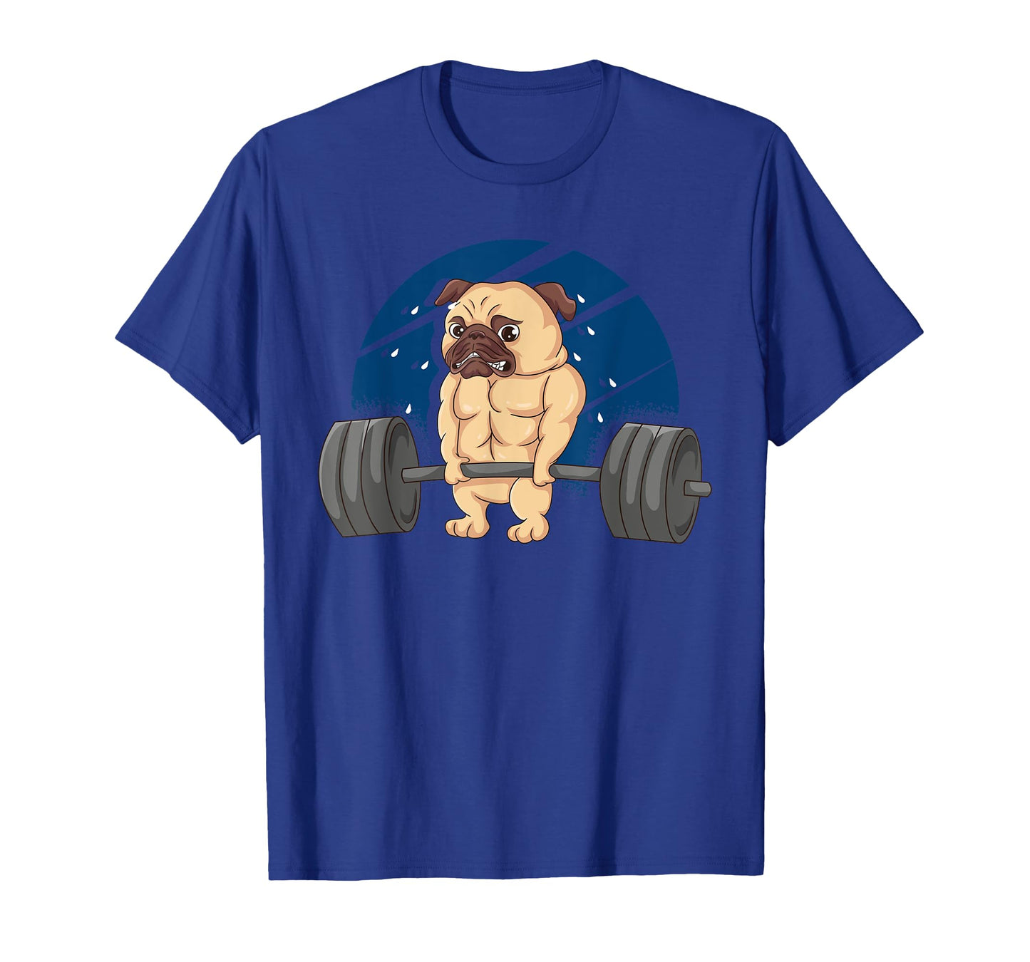 Pug Bodybuilding Bodybuilder Muscle Gym Workout Bulldog Dog T-Shirt