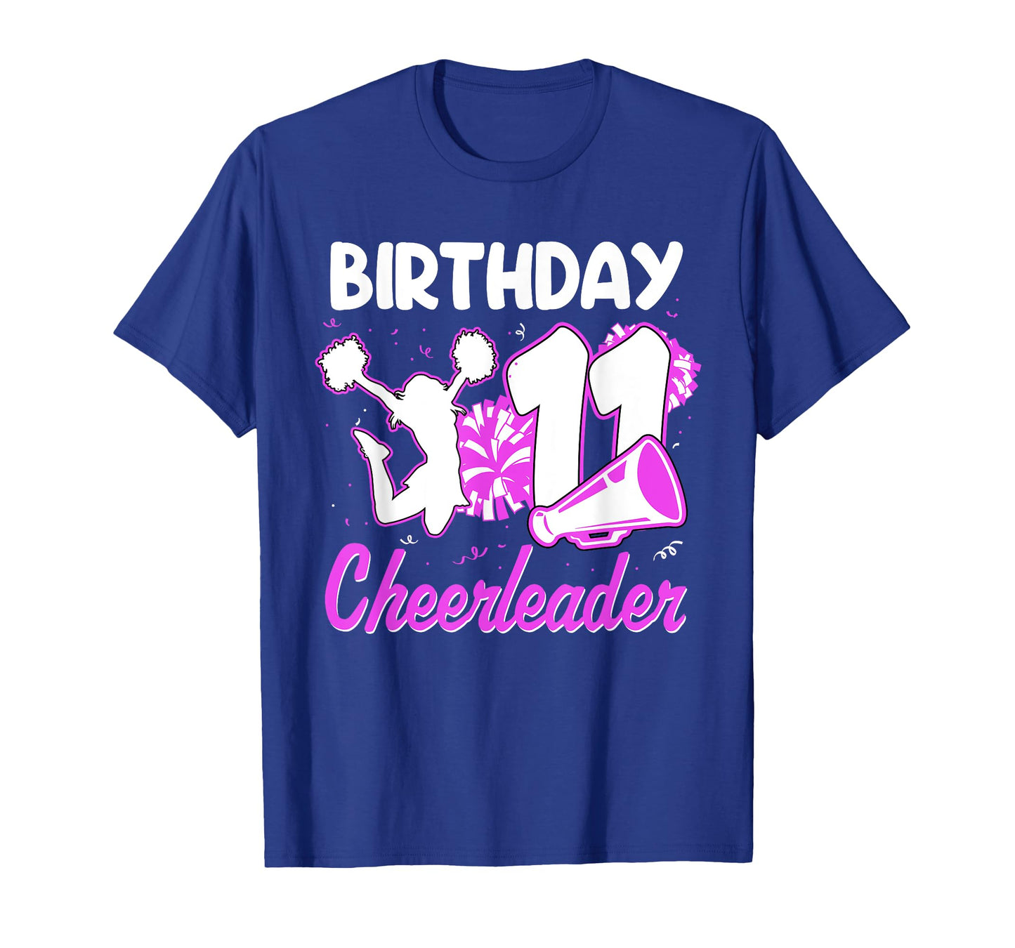 11th Birthday Cheerleader Girl 11 Years Old Cheerleading T-Shirt