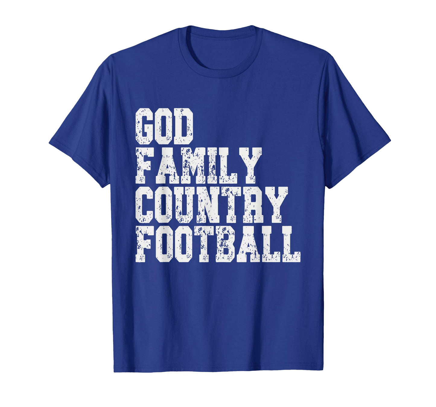 Vintage God Family Country Football for Men, Women, & Kids T-Shirt
