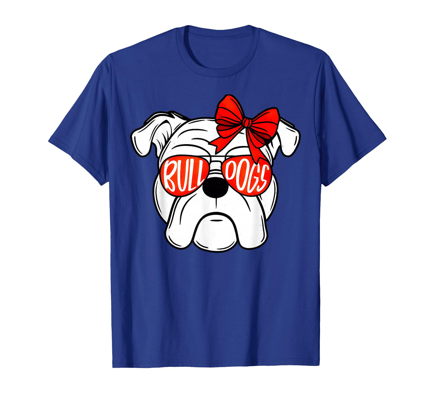 Retro Bulldog Sunglasses Cute Dog Gift for Men Women Kids T-Shirt