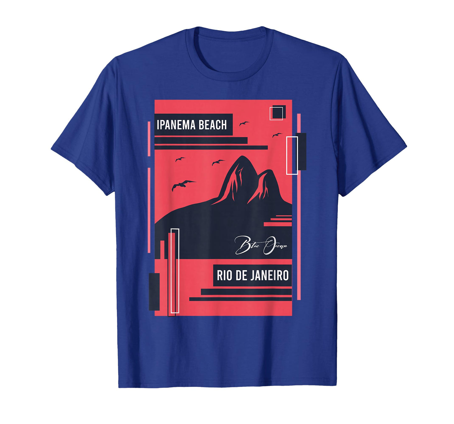 Ipanema Beach Vacation Holiday Brazil Flag T-Shirt