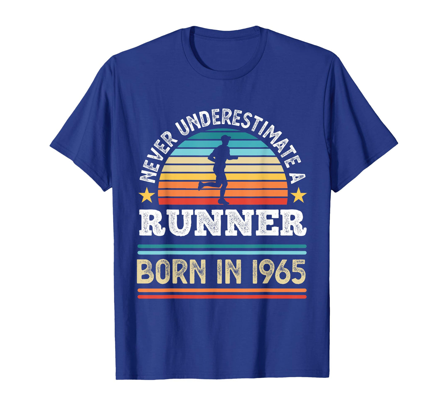 Runner born in 1965 60th Birthday Running Gifts Dad T-Shirt