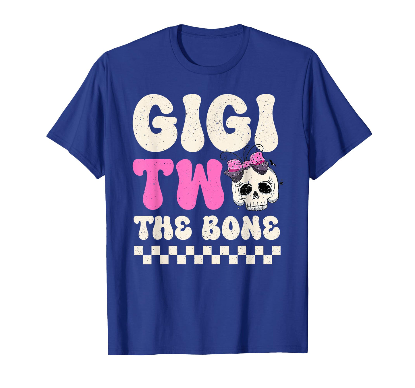 Gigi Two The Bone Halloween 2nd Birthday Girl Family T-Shirt