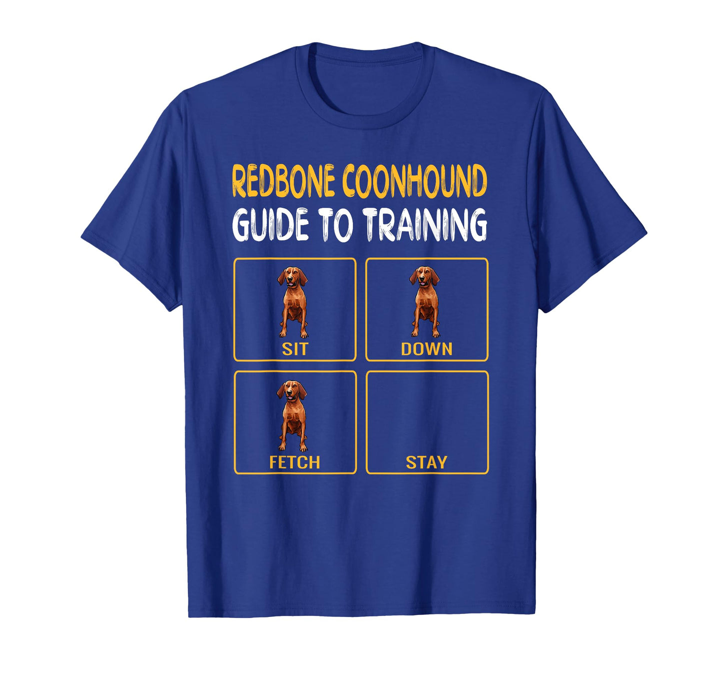 Funny Redbone Coonhound Guide to Training Dog Obedience T-Shirt