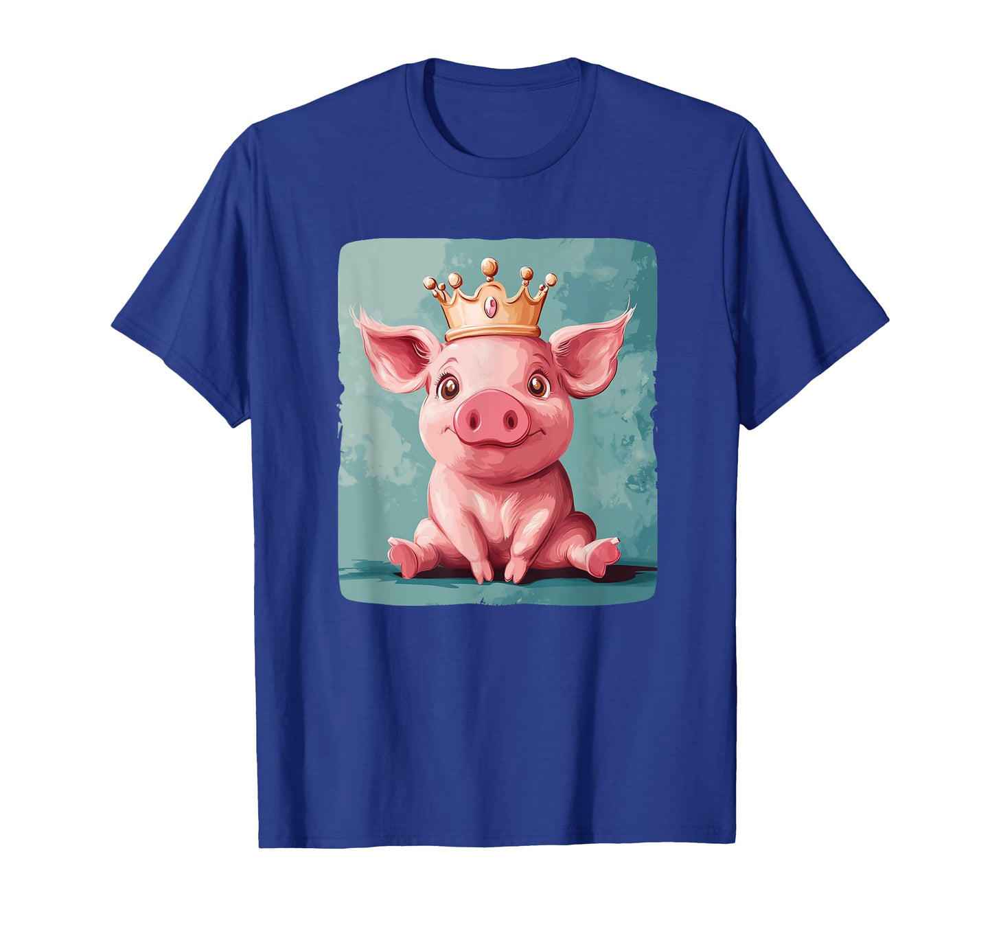 Funny Pig in Royal Crown for a Quirky Vibe T-Shirt