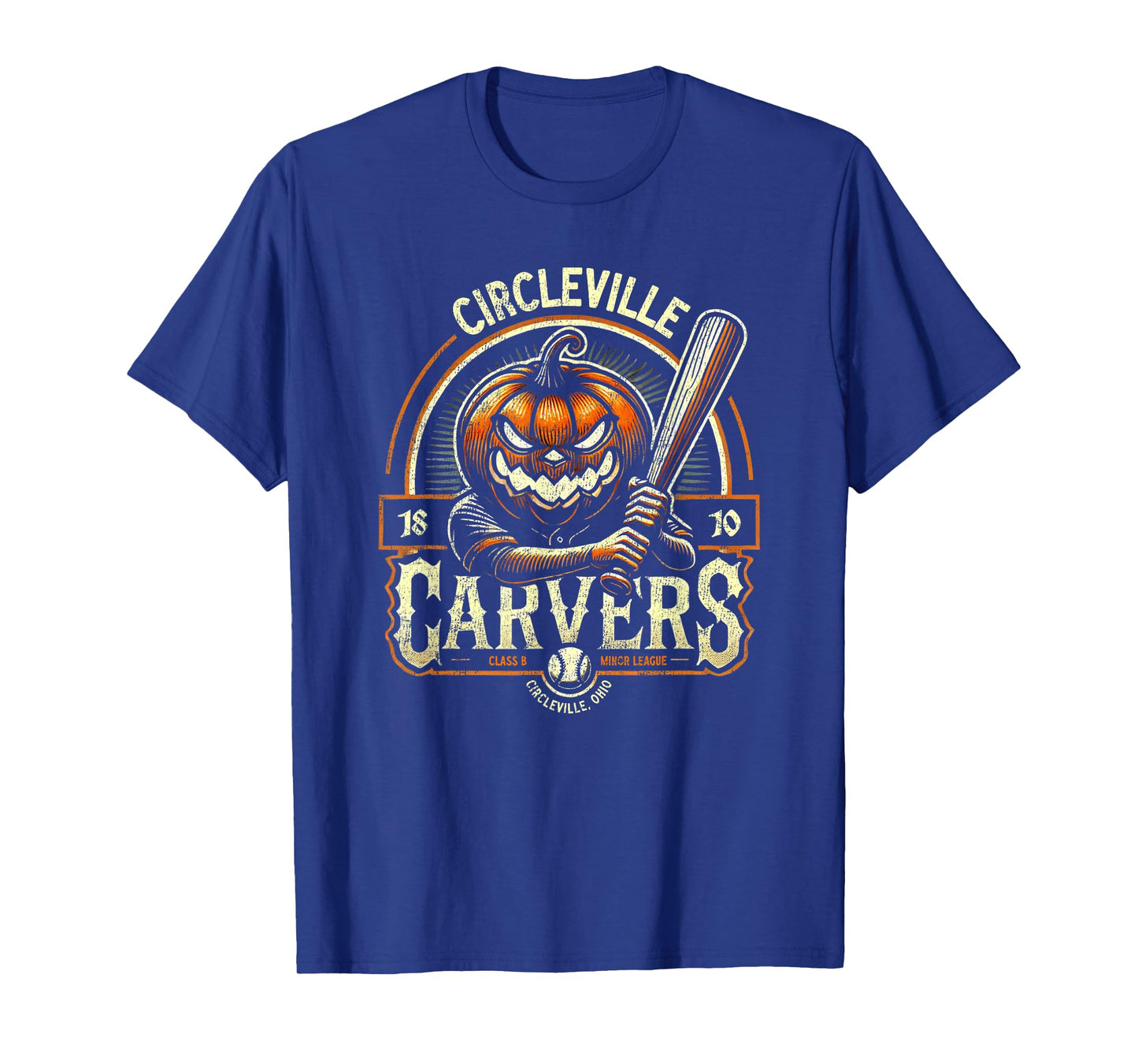 Spooky Halloween Circleville Carvers Minor League Baseball T-Shirt