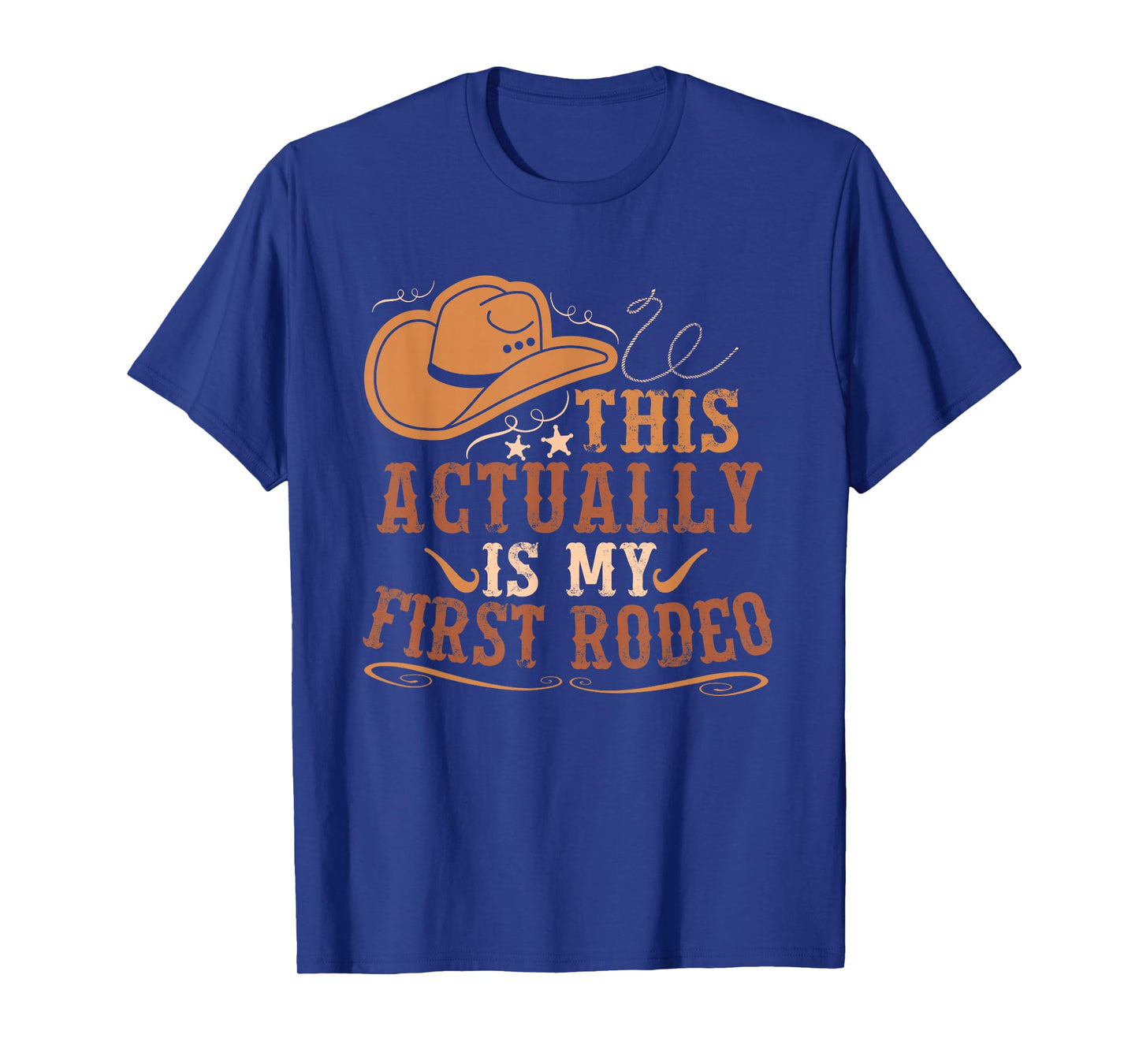 This Actually Is My First Rodeo Cowgirl Bronco Bucking T-Shirt