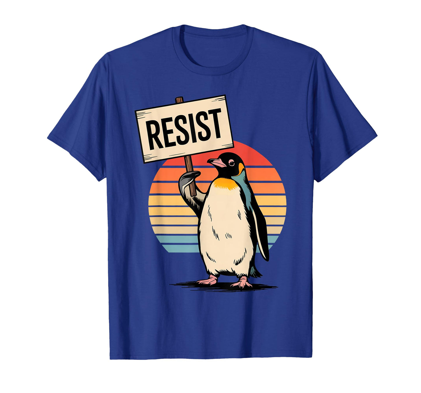 Resist Penguin Activism Funny Gifts Men Women Kid Graphic T-Shirt