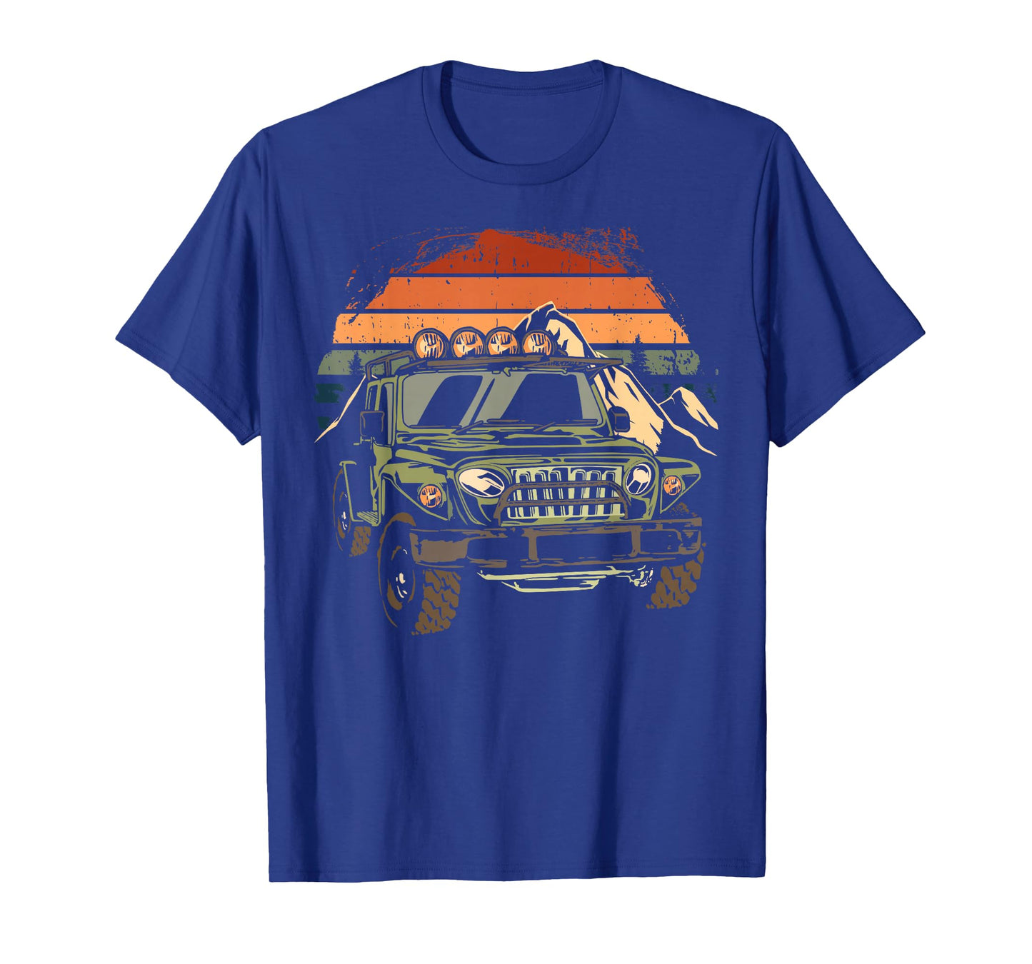 Off Road 4X4 Vintage Retro 70s Sunset Off Road T-Shirt