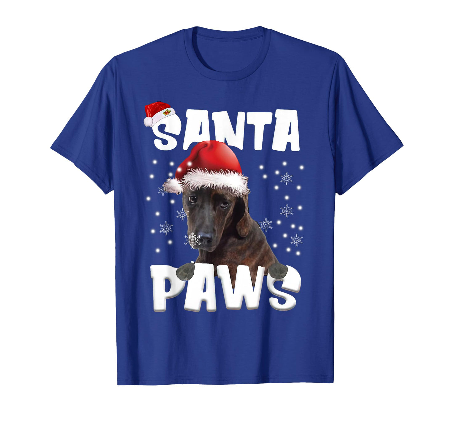 Funny Plott Hound Christmas Lights Tree Dog Lover Xmas Men Women T-Shirt
