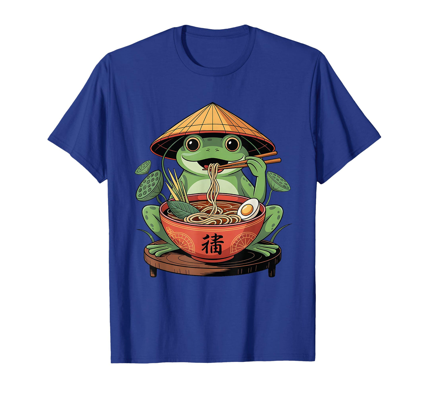 Frog Eating Ramen Kawaii Neko Japanese Noodles Anime Lovers T-Shirt