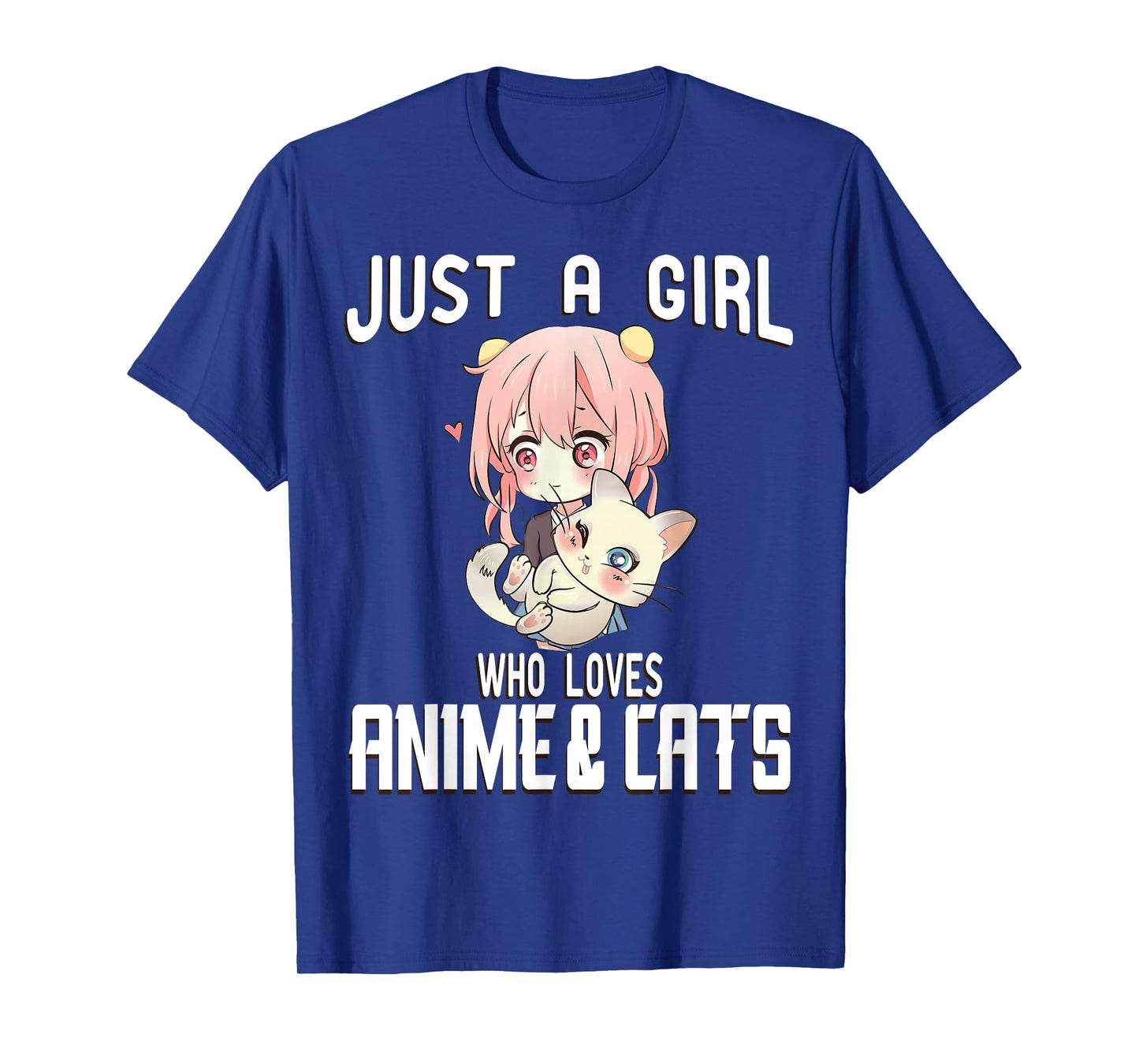 Just a Girl who Loves Anime and Cats Lover for Teen T-Shirt