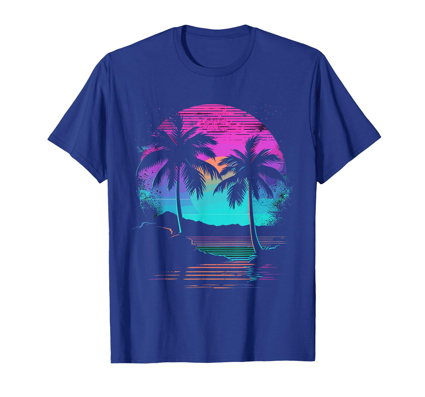 Retro Vintage Sunset Palm Tree T-Shirt