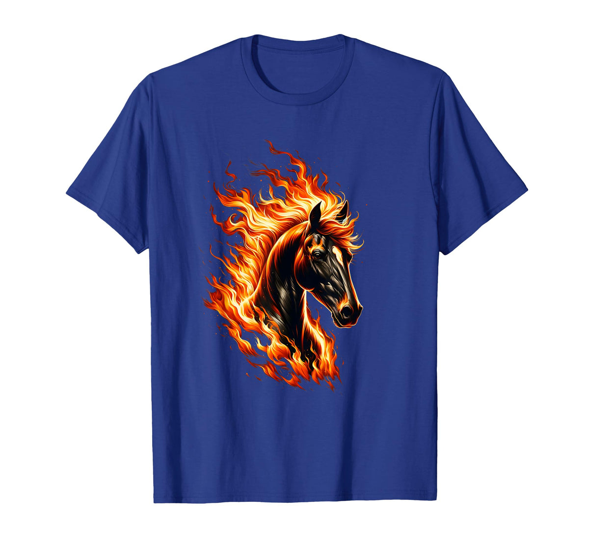 Funny burning horse outfit for horses flames lovers T-Shirt