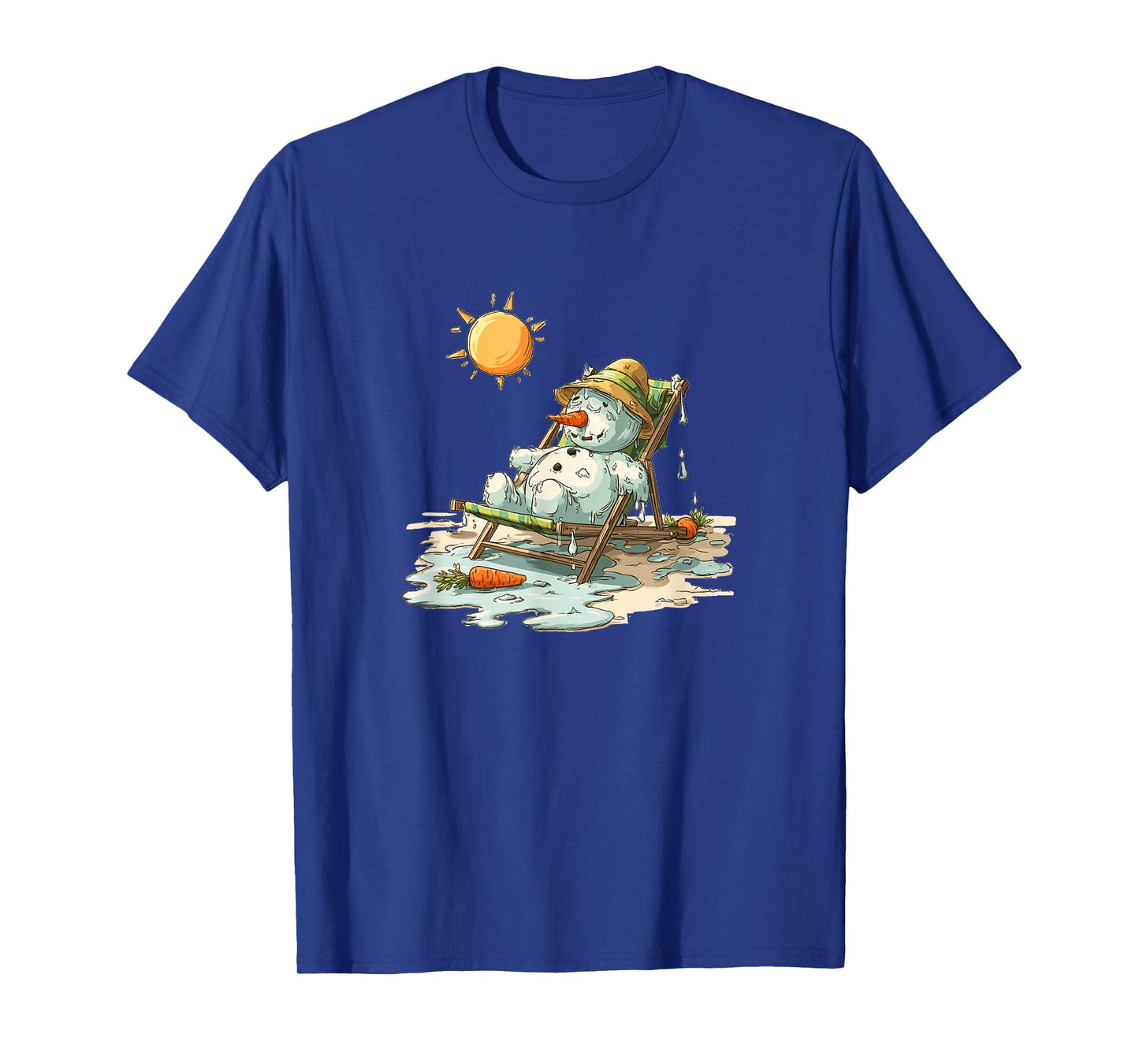 Pretty Sunbath Snowman Look for Boys and Girls T-Shirt