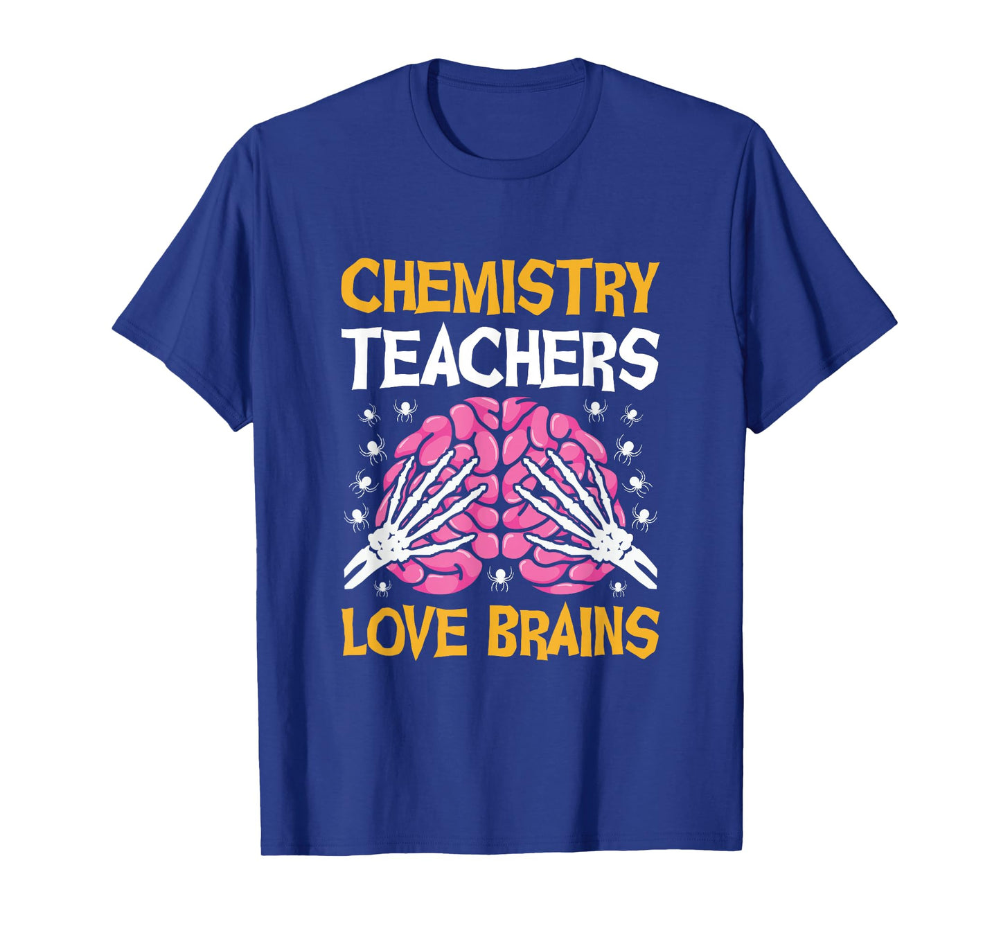 Chemistry Teacher Love Brains Funny Halloween School T-Shirt